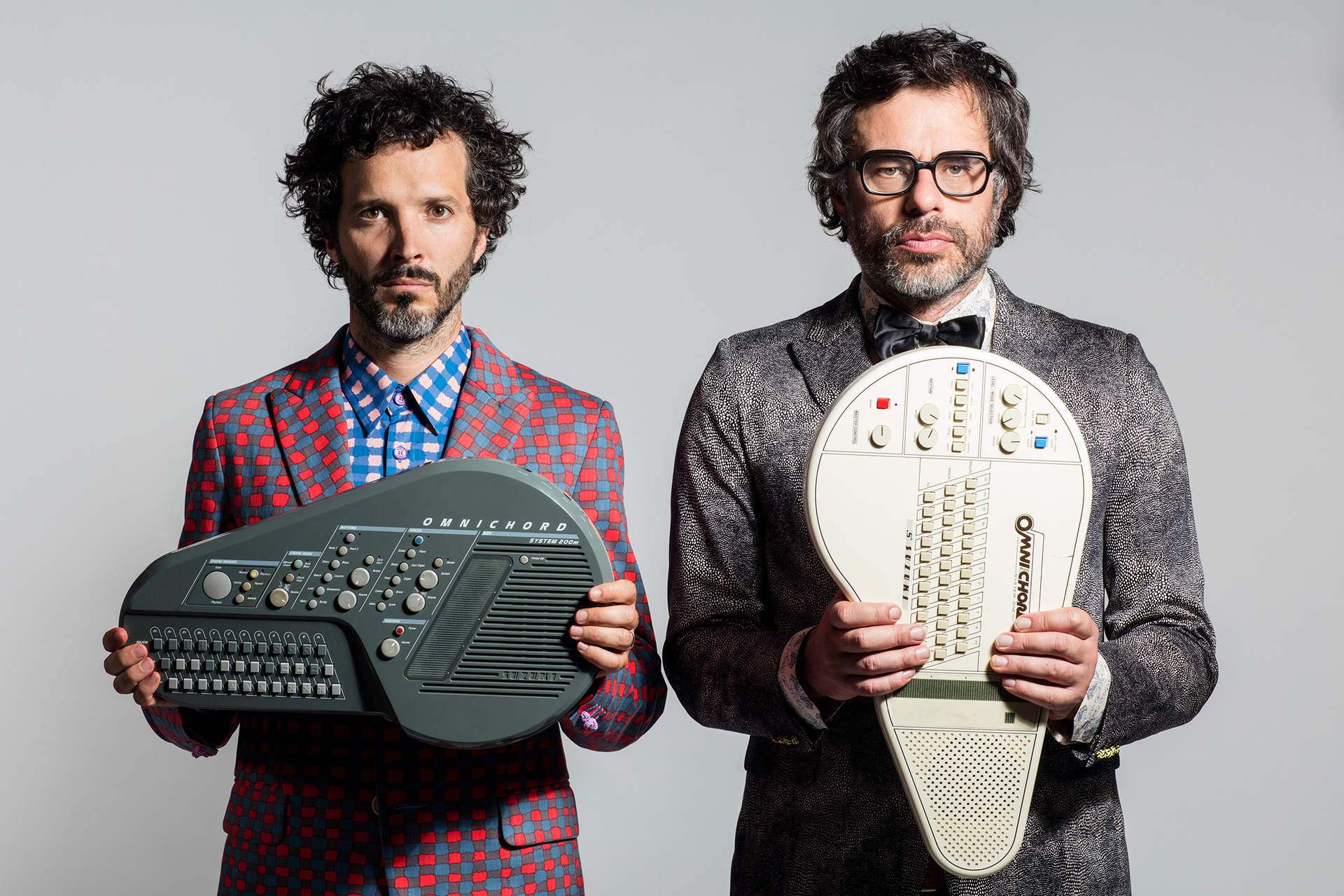 Flight of the Conchords Bret McKenzie and Jemaine Clement.