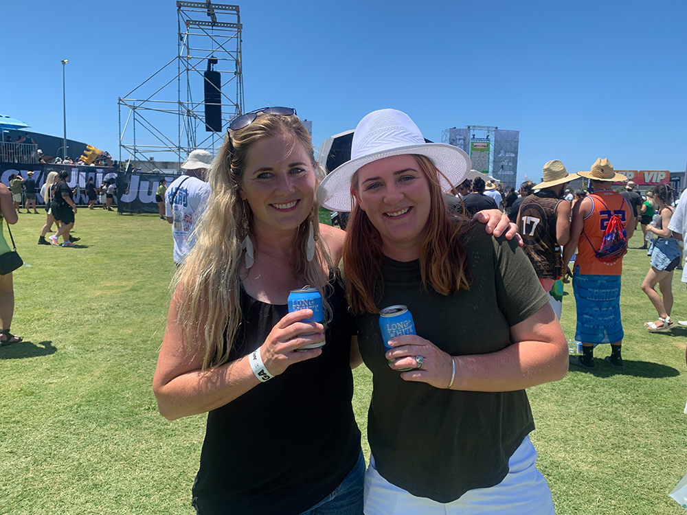Jen Westrupp and Susanna Roberts at Juicy Fest Tauranga 2024. Photo / Megan Wilson