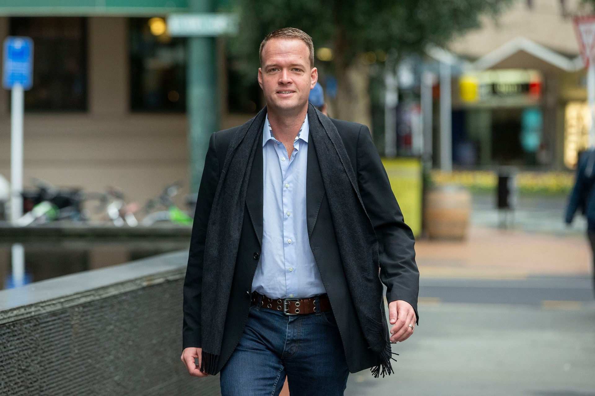 Bram van der Kolk arriving at the Supreme Court in Wellington in 2019. Photo / File