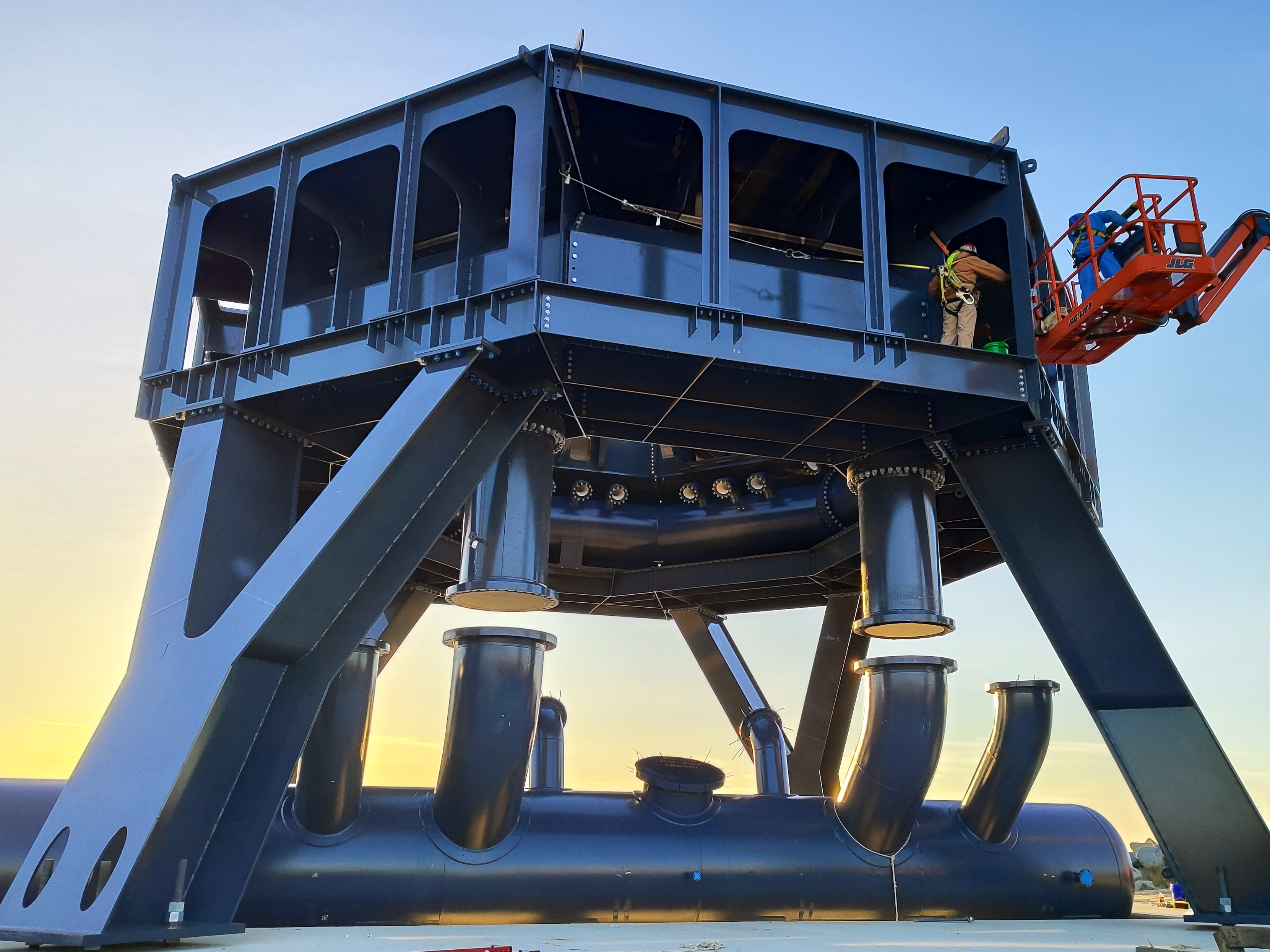 Rocket Lab revealed this update on the construction of Neutron's launchpad, named Launch Complex-3, in Wallops Island, Virginia, in December. 
