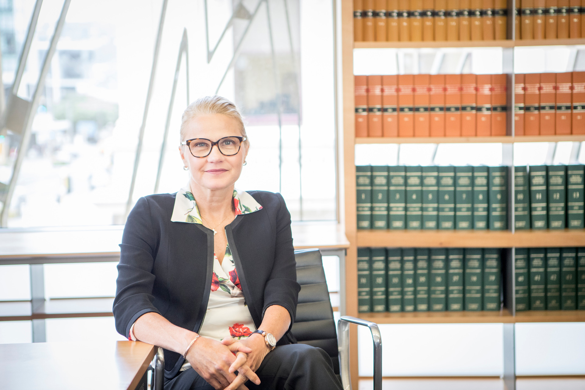 New Supreme Court Chief Justice Helen Winkelmann in her office. Photo / Nicola Edmonds.