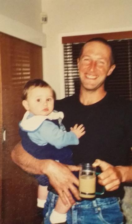 Mark Cameron with Brody as a young boy.