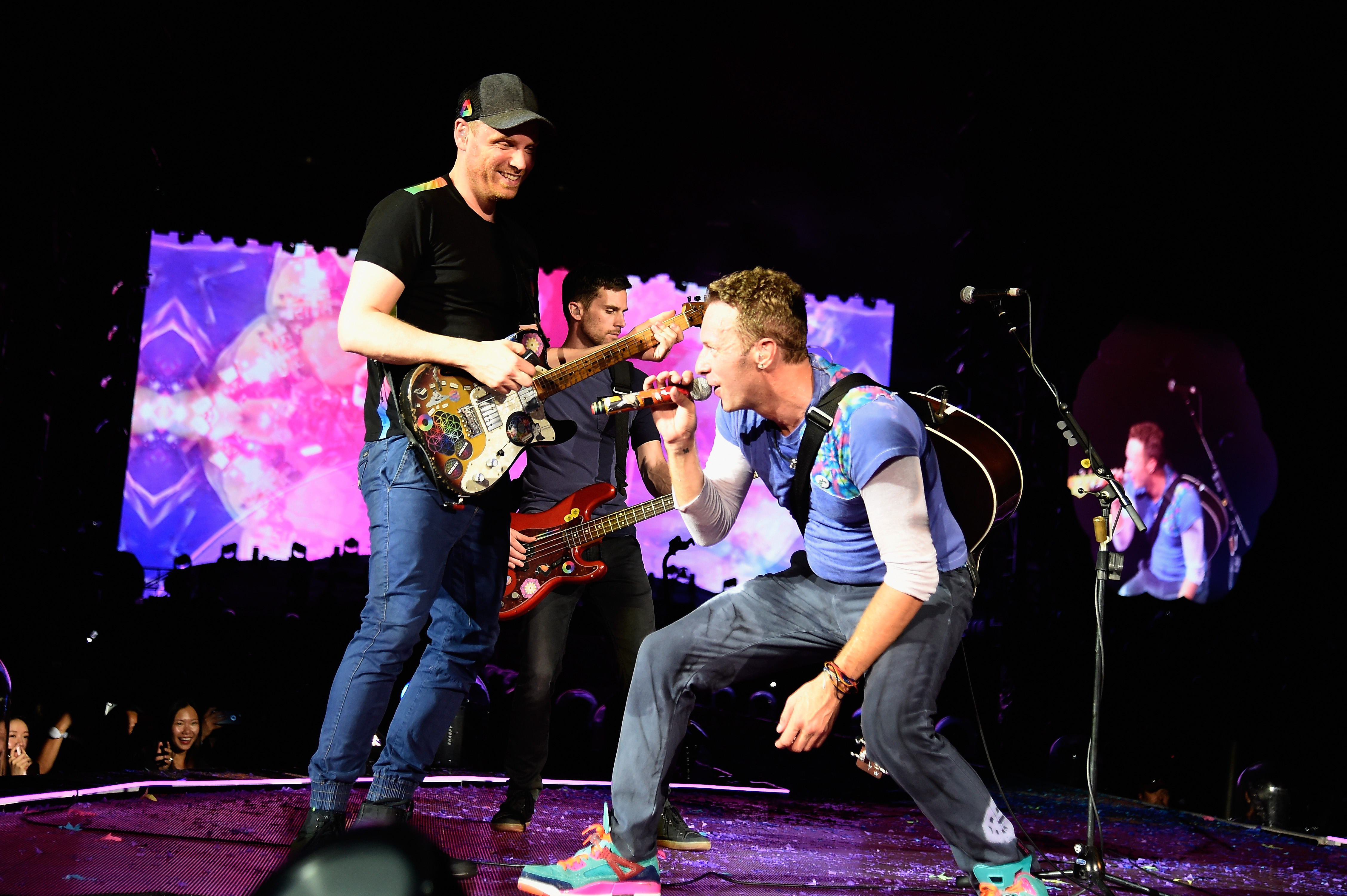 The last time New Zealand saw Chris Martin et al was November 2012, during their Mylo Xyloto Tour. Photo / Getty Images
