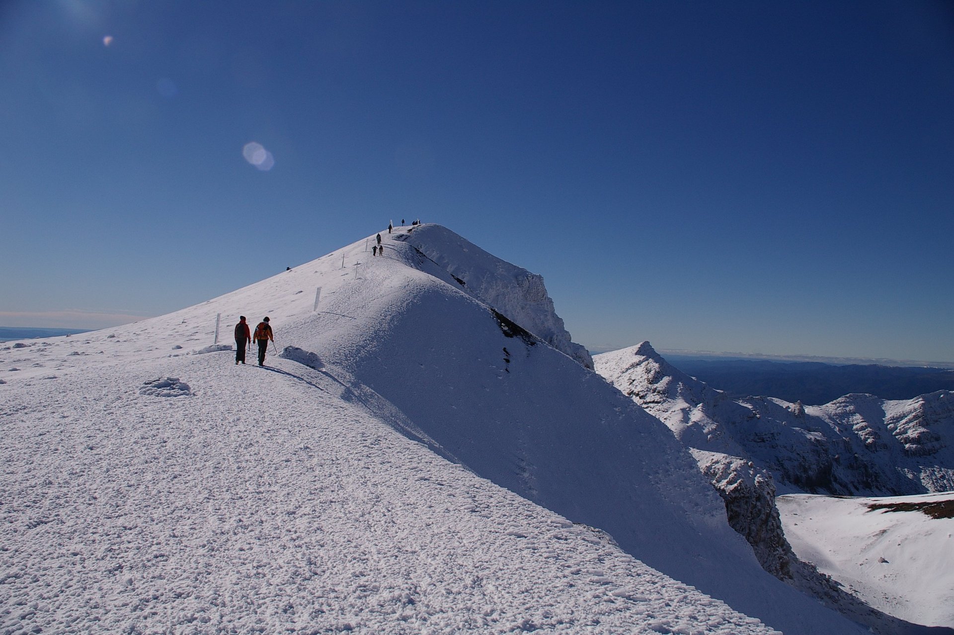 The shoulder and winter seasons offer fewer people on the mountain and plenty of snow. Photo / Adrift Tongariro 