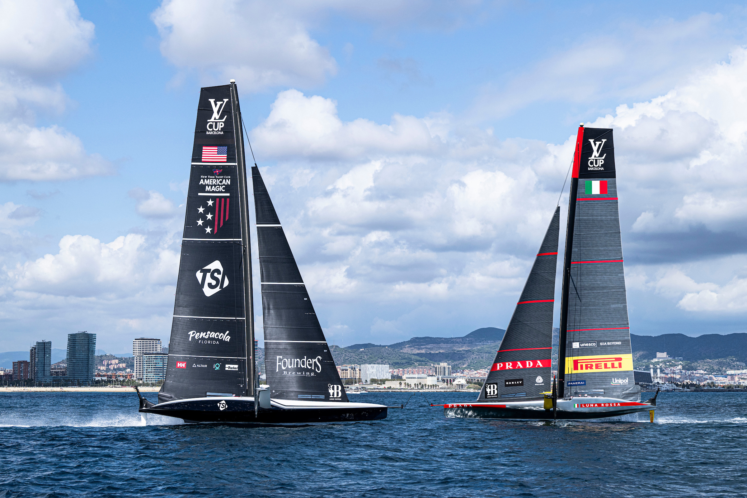 American Magic lost 5-3 to Luna Rossa Prada Pirelli in their semifinal series. Photo / Ricardo Pinto, America's Cup