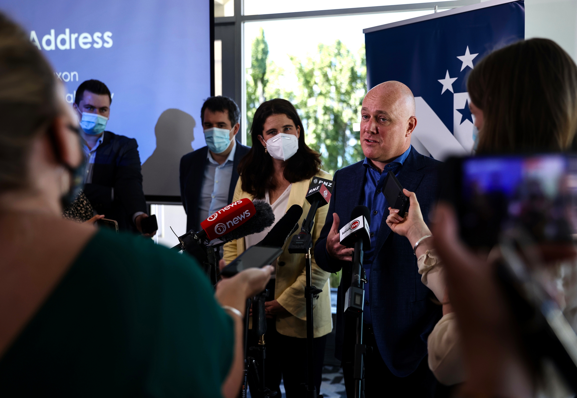 National Party leader Christopher Luxon has announced an expensive tax policy. Photo / George Heard