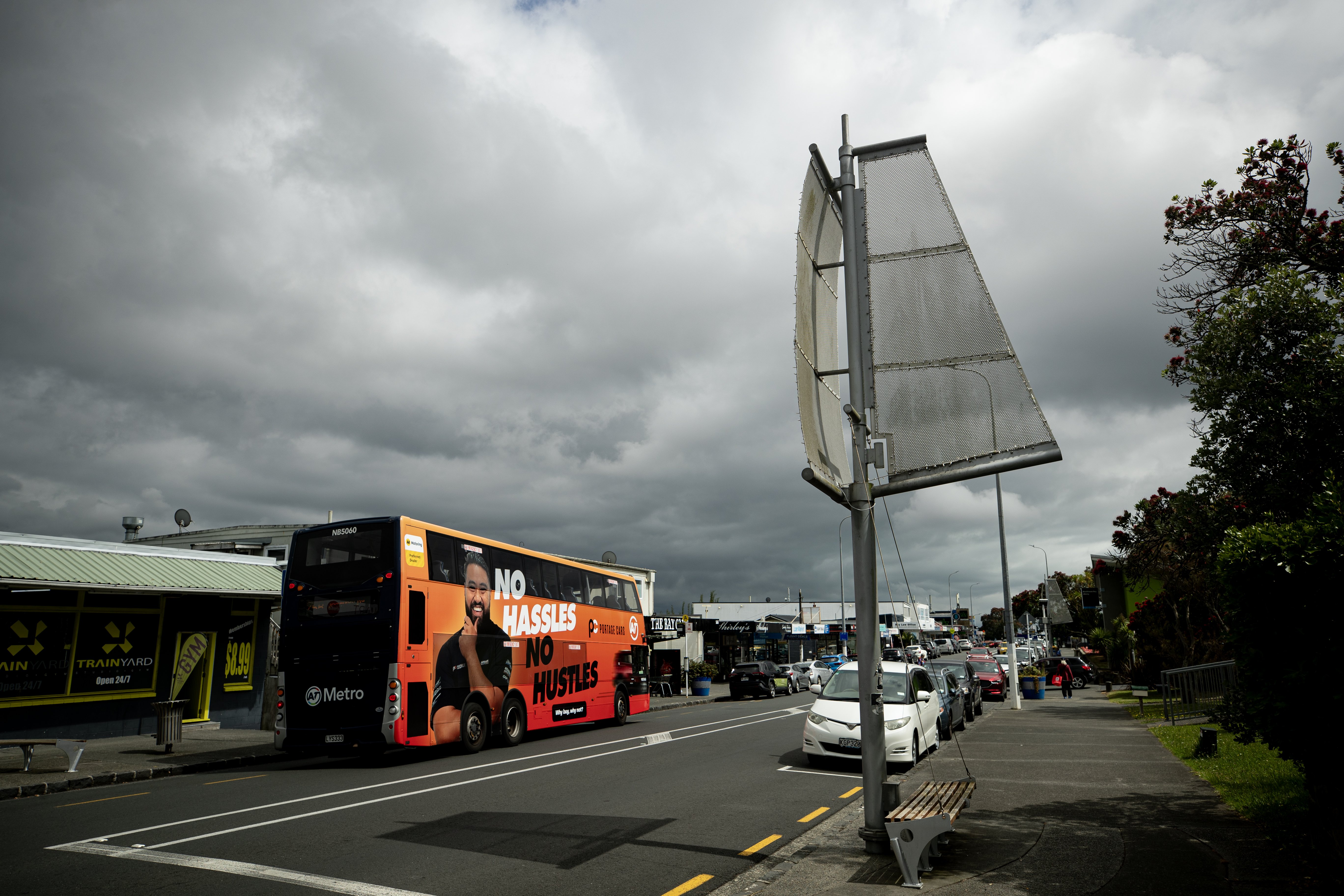 Blockhouse Bay businesses are opposed to more buses parking in the main shopping centre. Photo / Dean Purcell