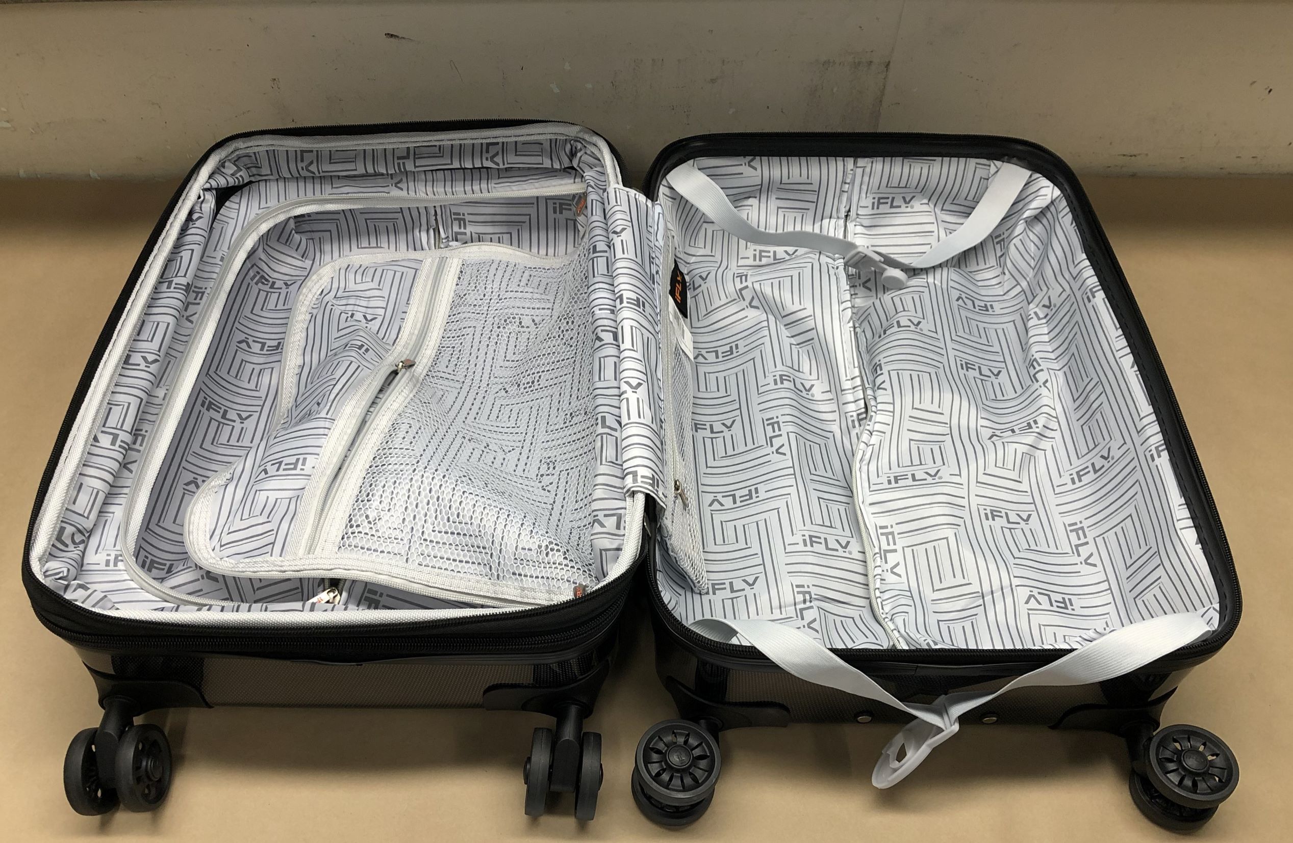 The suitcase in which 19.4 kilograms of methamphetamine was discovered at Auckland Airport in 2020 as part of Operation Santana. Five men have now been sentenced. Photo / Customs