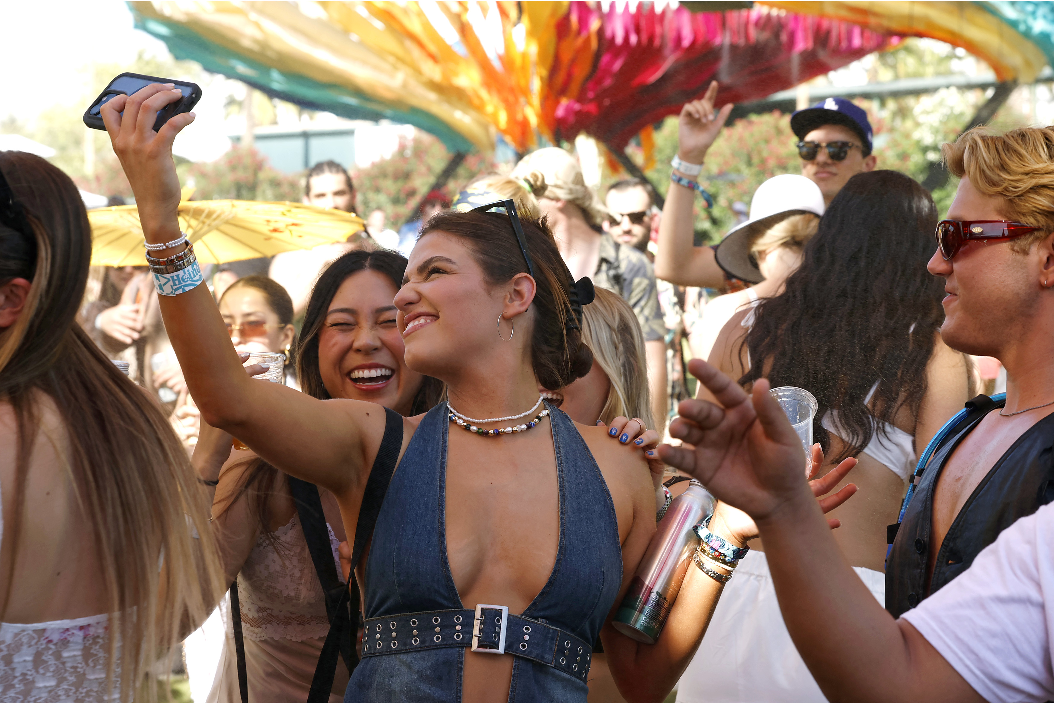 Festivalgoers attend the 2024 Coachella Valley Music and Arts Festival at Empire Polo Club on April 12, 2024 in Indio, California. Photo / Getty Images