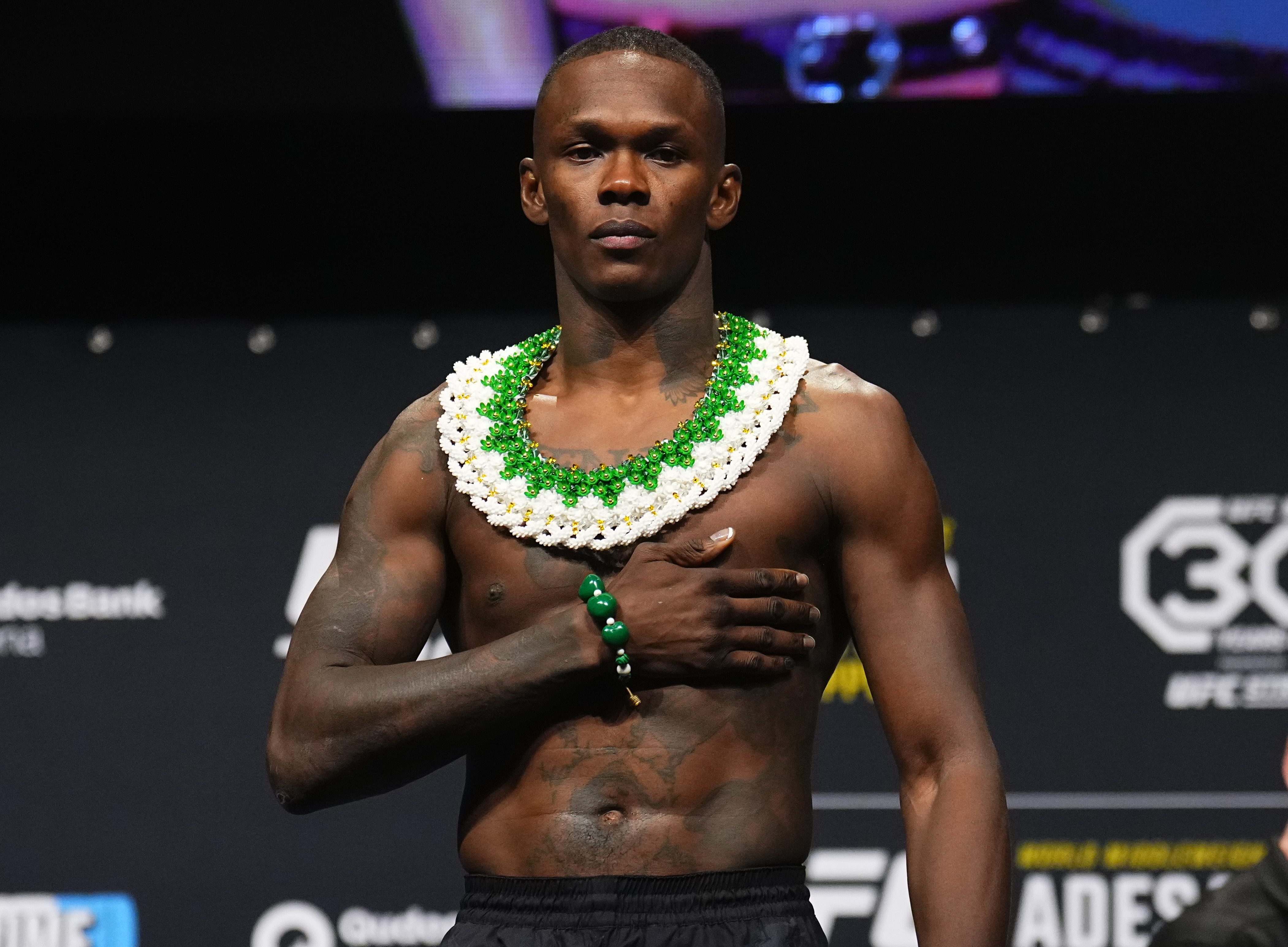 Israel Adesanya last fought in September. Photo / Getty Images