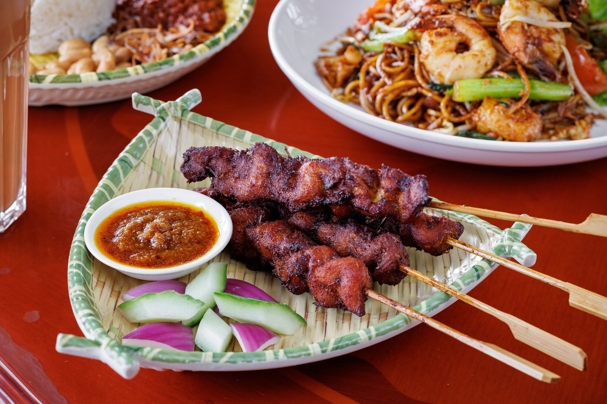The satay sticks at Sambal Station. Photo / Babiche Martens
