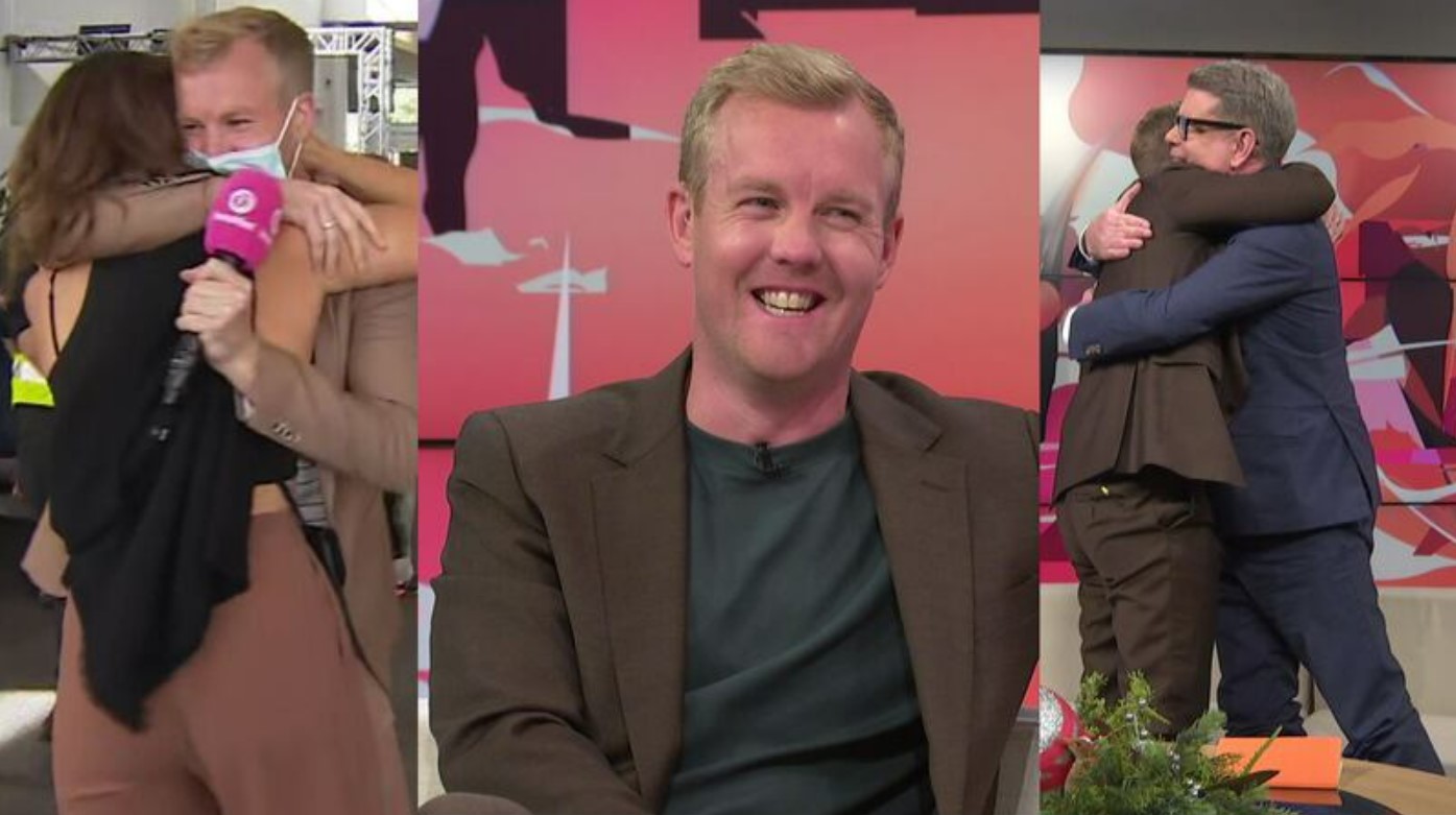 John Campbell joined Matty's Eras Tour on Wednesday. Photo / TVNZ