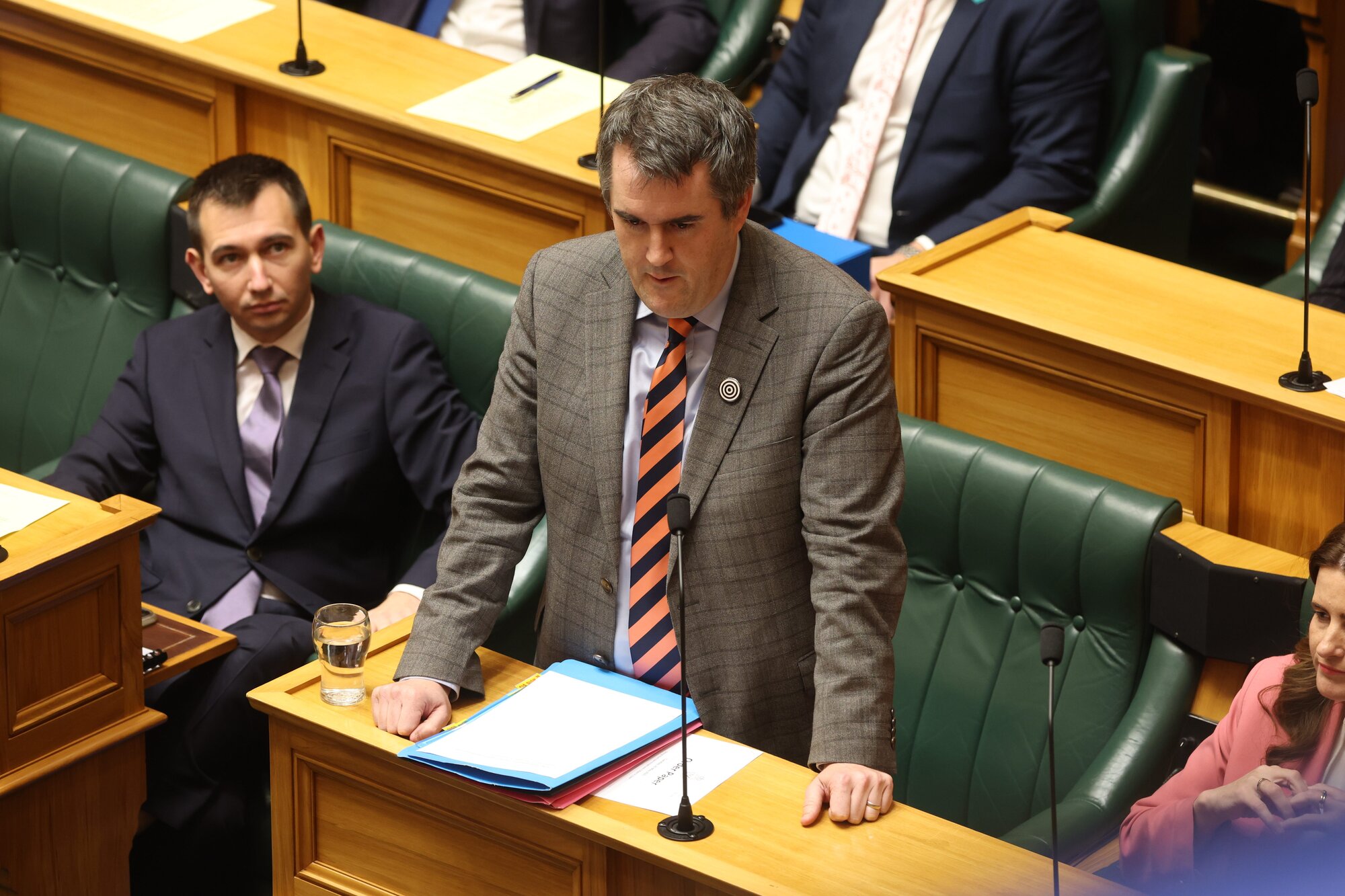 Chris Bishop said talk of a leadership change was silly. Photo / Mark Mitchell 