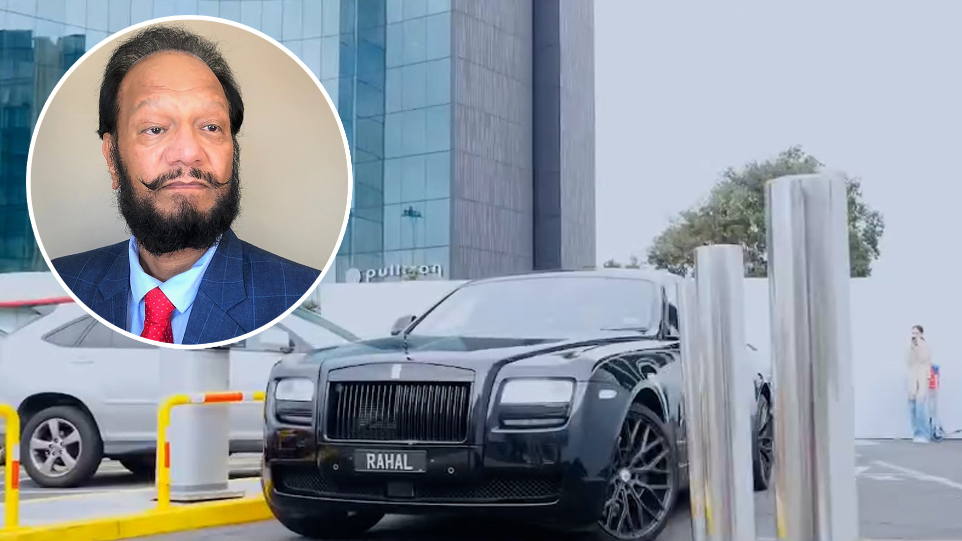 Queen's Service Medal recipient Davinder Rahal's company is in liquidation owing $4 million and a finance company is chasing him for $180,000 owed on a luxury 2015 Rolls Royce Ghost. 