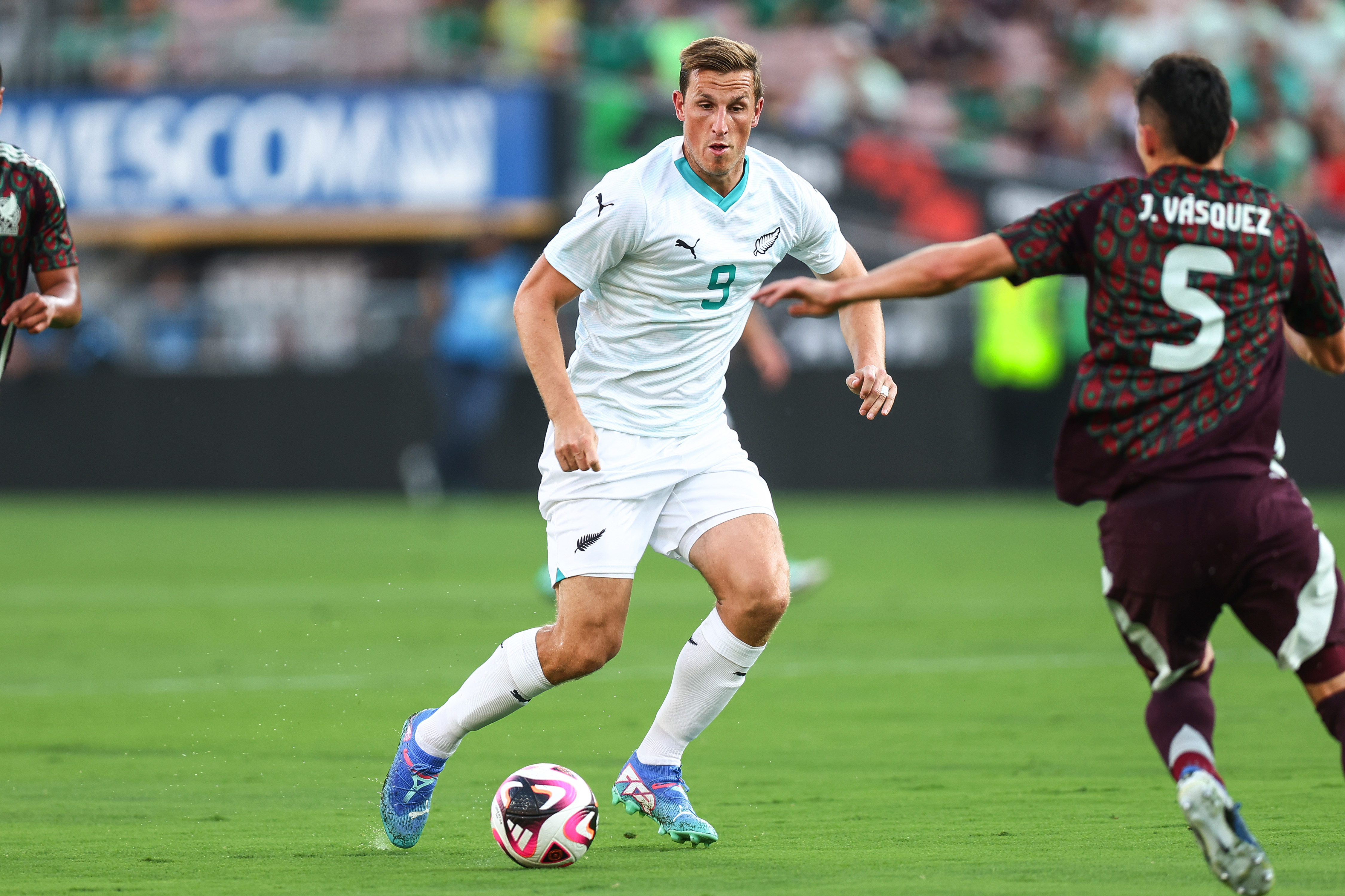 Chris Wood in action against Mexico. Photo / Photosport