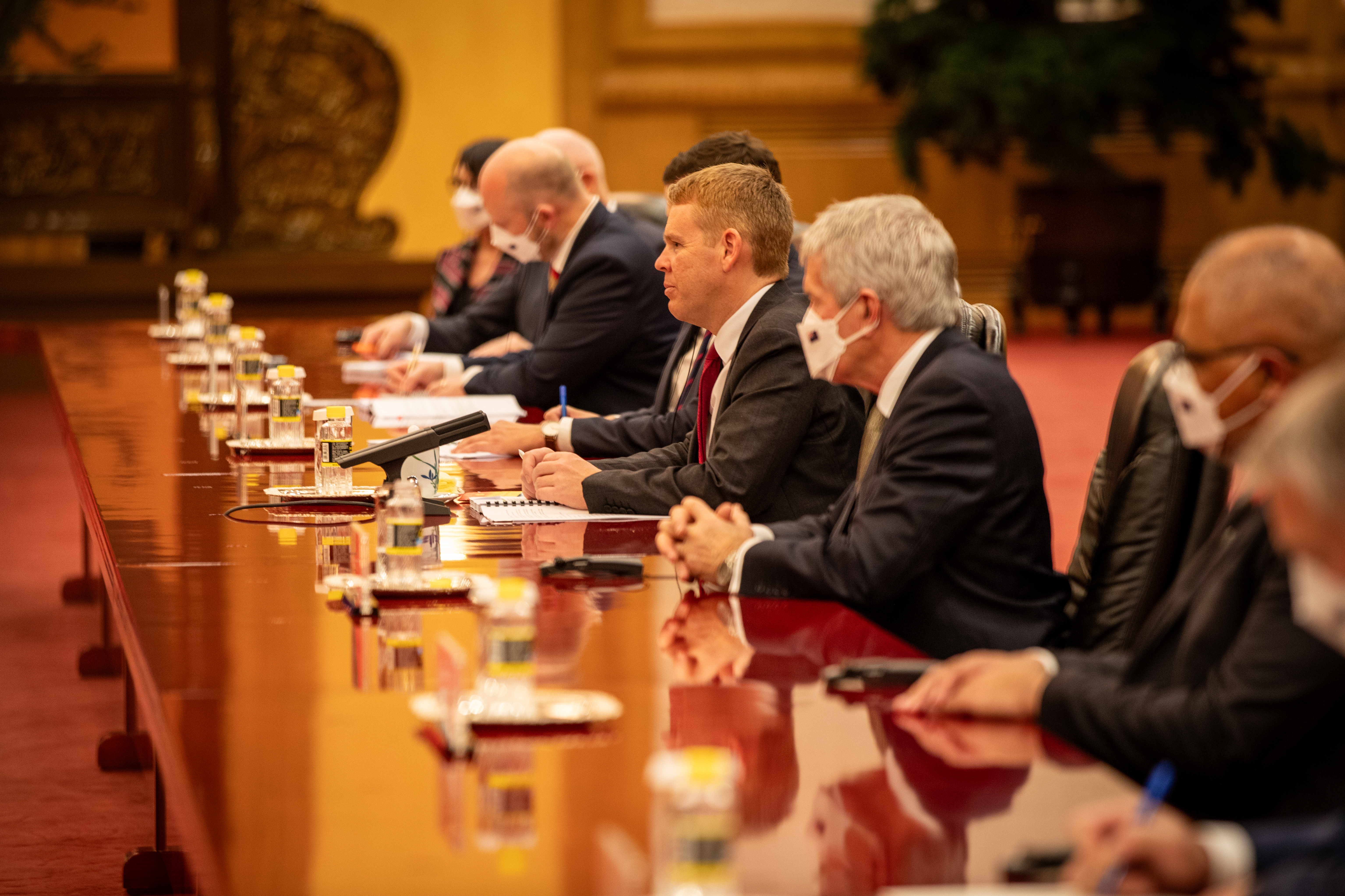 28 June 2023
Prime Minister Chris Hipkins during his visit to China speaking with Xi Jinping. Photo / Nathan McKinnon