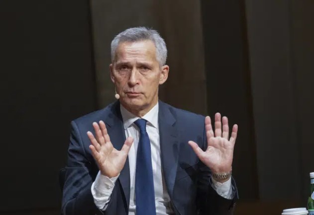 Nato Secretary-General Jens Stoltenberg gives a lecture on Russia, Ukraine and Nato's security policy challenges. Photo / AP
