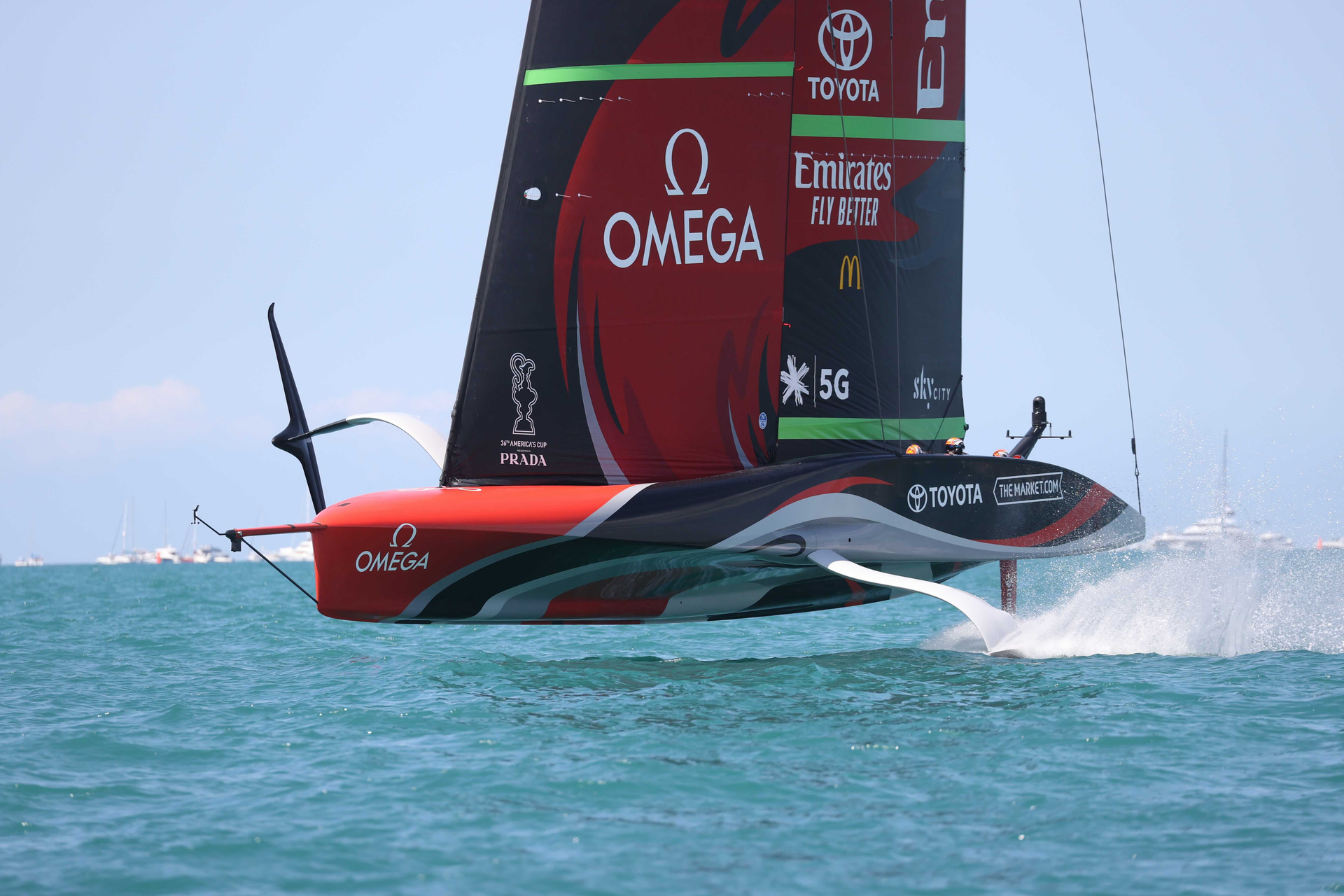 The AC75 will again feature in the 37th edition of the America's Cup. Photo / Brett Phibbs