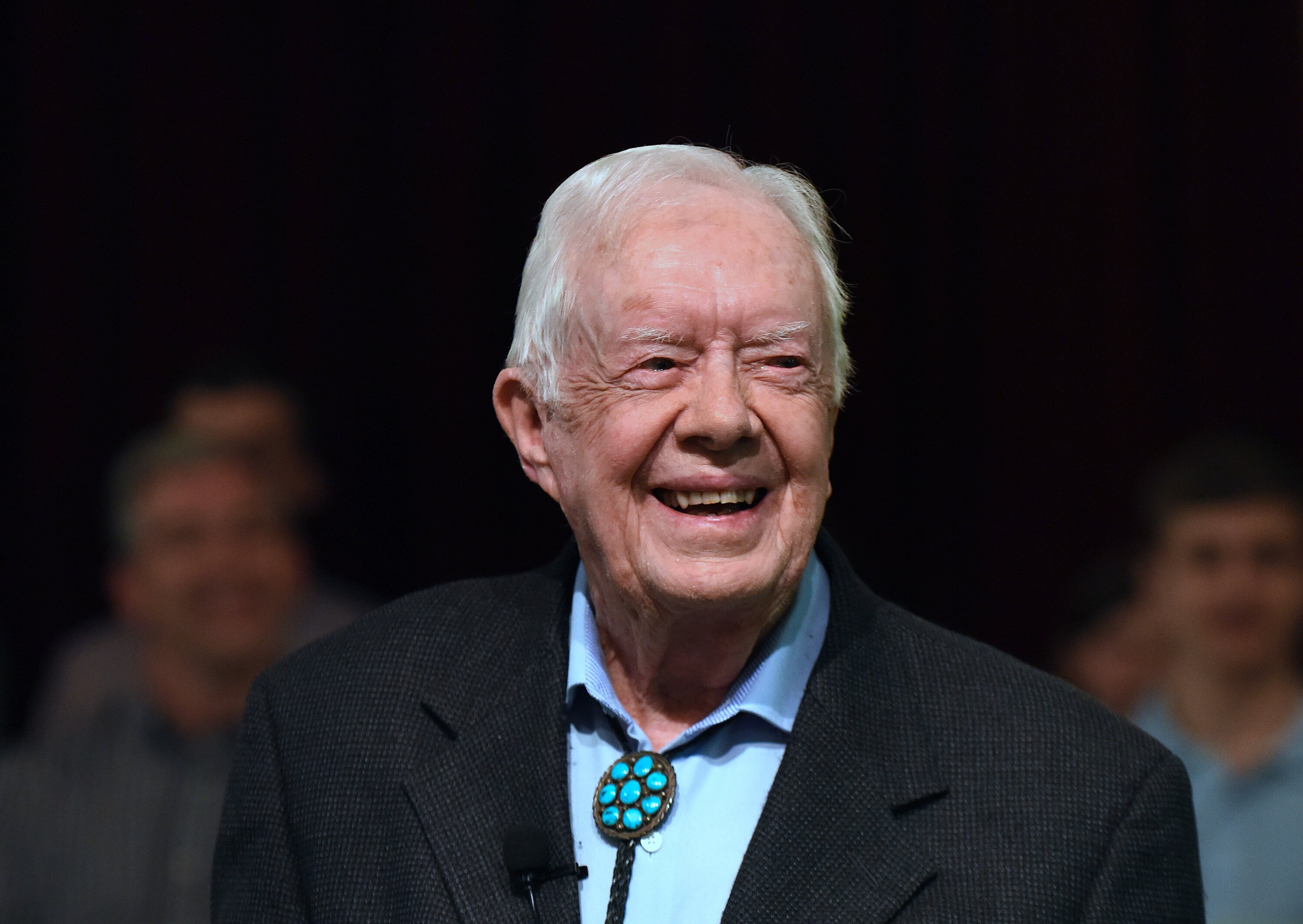 Former US President Jimmy Carter pictured in 2019 at Maranatha Baptist Church in his hometown of Plains, Georgia. He has died aged 100. Photo / Getty