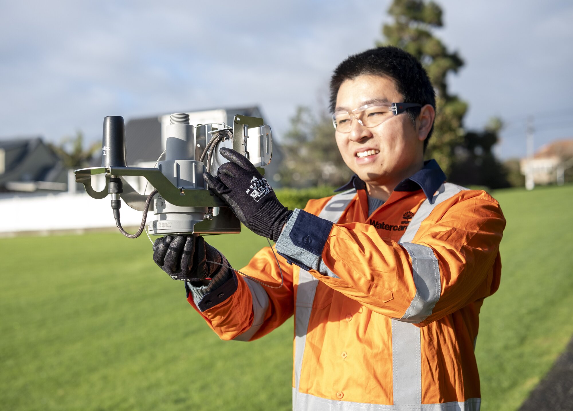 Watercare smart network engineer Kevin Ang is leading the roll out of smart sensors in the wastewater network.