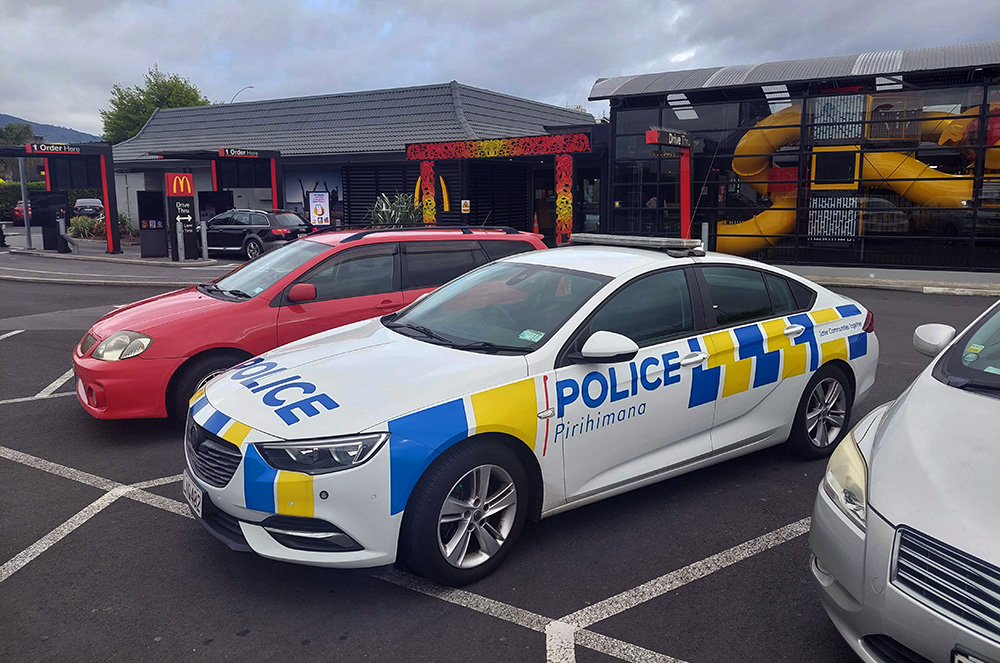 Police were called to the McDonald's on Fenton St in Rotorua on Thursday. Photo / Ben Fraser