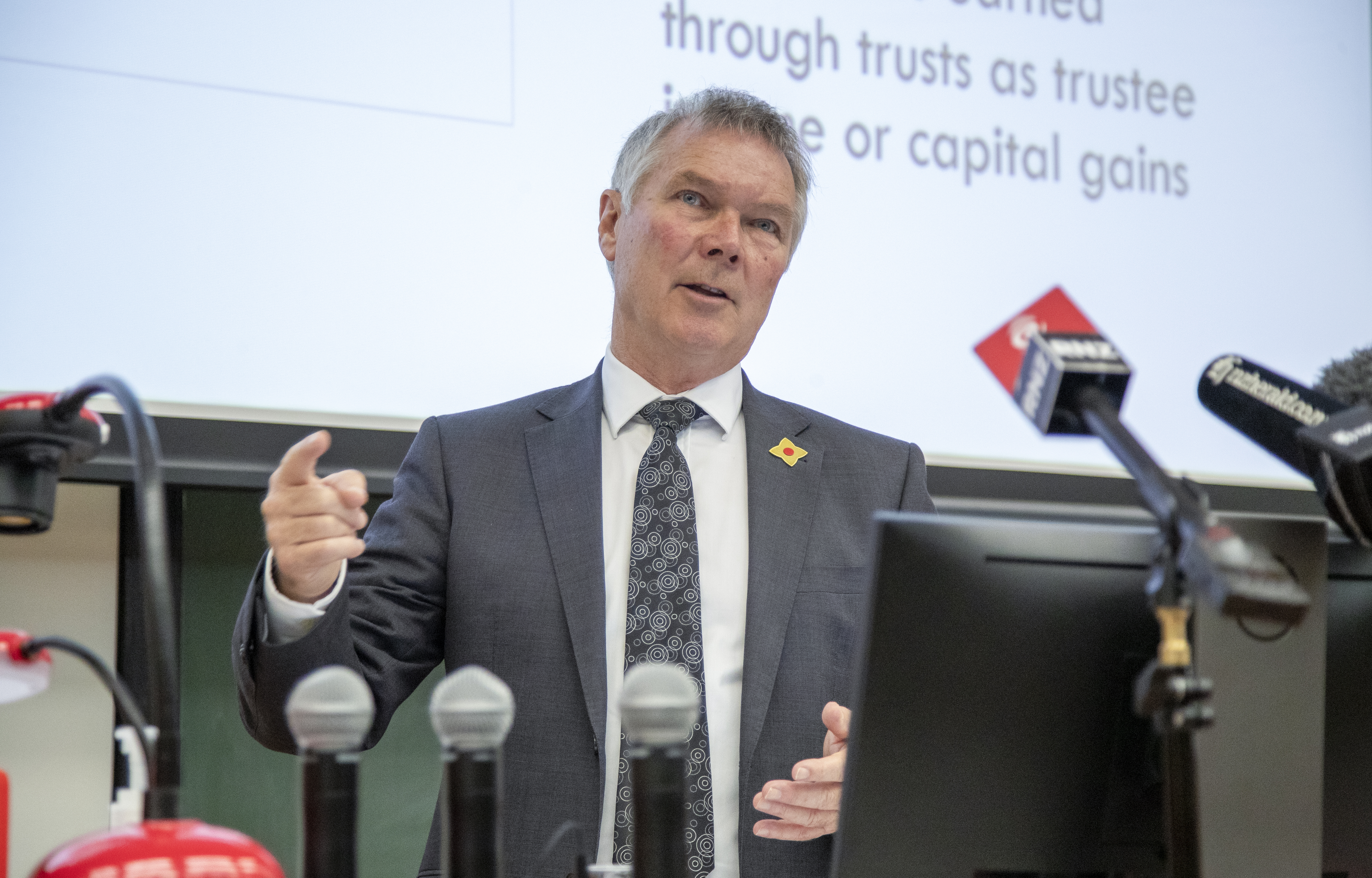 Transport Minister David Parker told 1News the plan was “breathtakingly misleading”. Photo / Mark Mitchell


