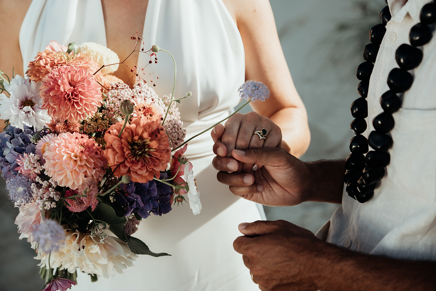 Local jeweller David Keefe made Hayley's ring. Photo / Geoffery Matautia and Hele Ikimotu