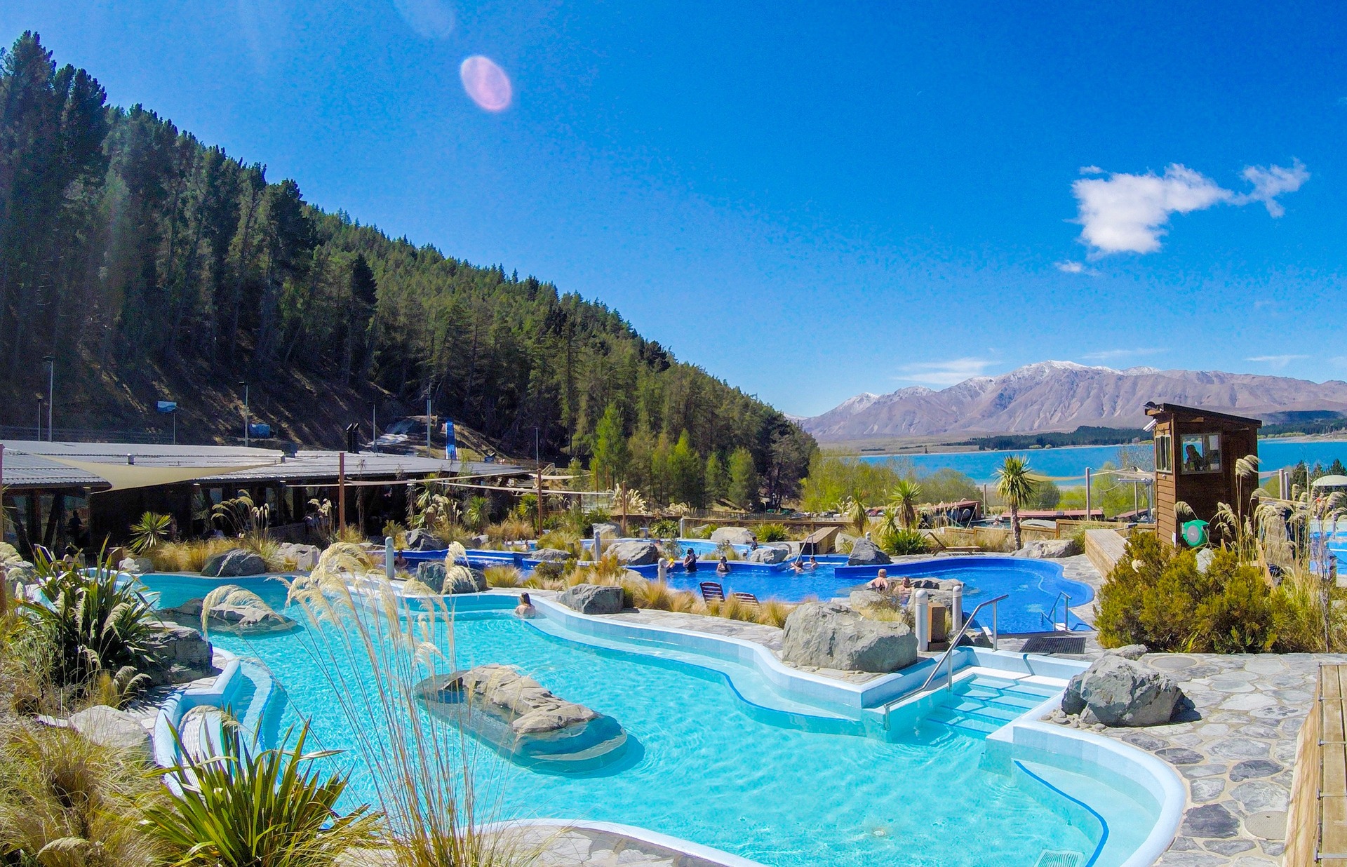 Tekapo Springs sits at the base of Mt John in the Mackenzie Region. Photo / Supplied