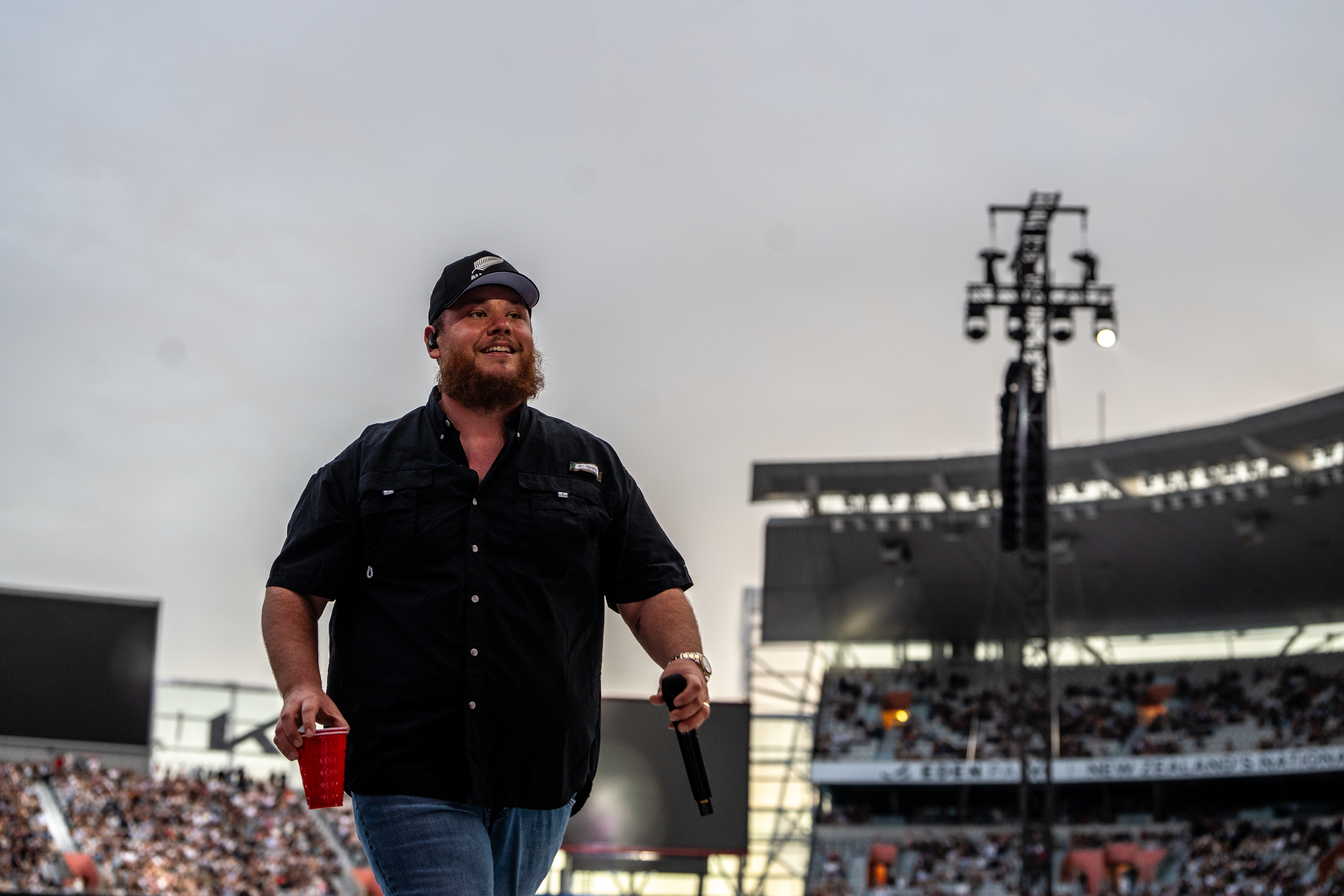 Luke Combs at a sold-out Eden Park. Photo / Corey Fleming