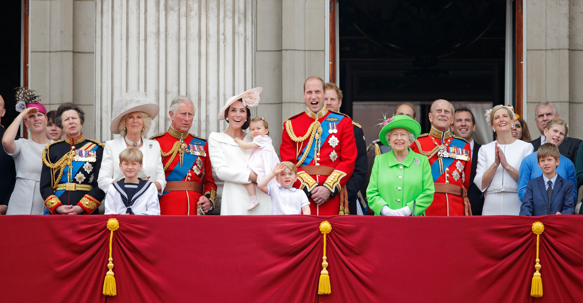 The balcony appearance will serve as the spectacular start to a long weekend to mark the Queen's 70 years on the throne. Photo / Getty Images