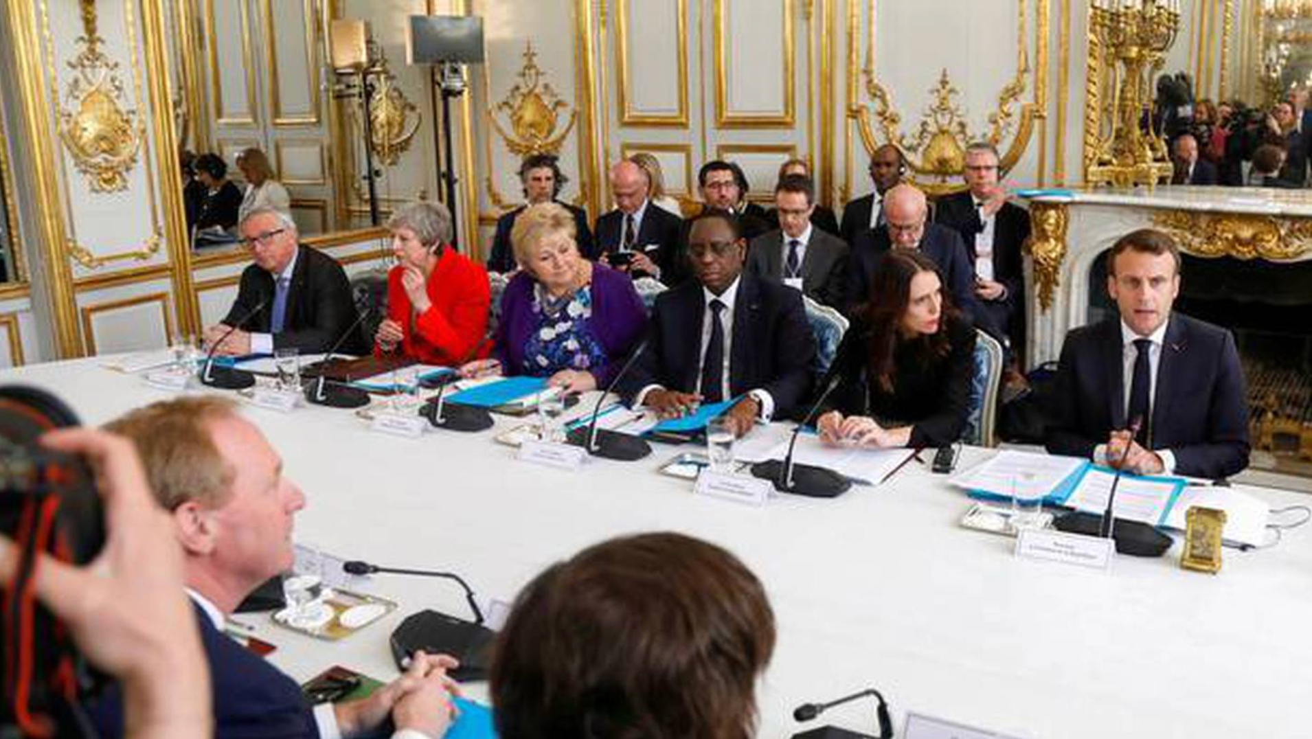 The US will join The Christchurch Call to Action, which was founded by Prime Minister Jacinda Ardern and French President Emmanuel Macron. Photo / AFP