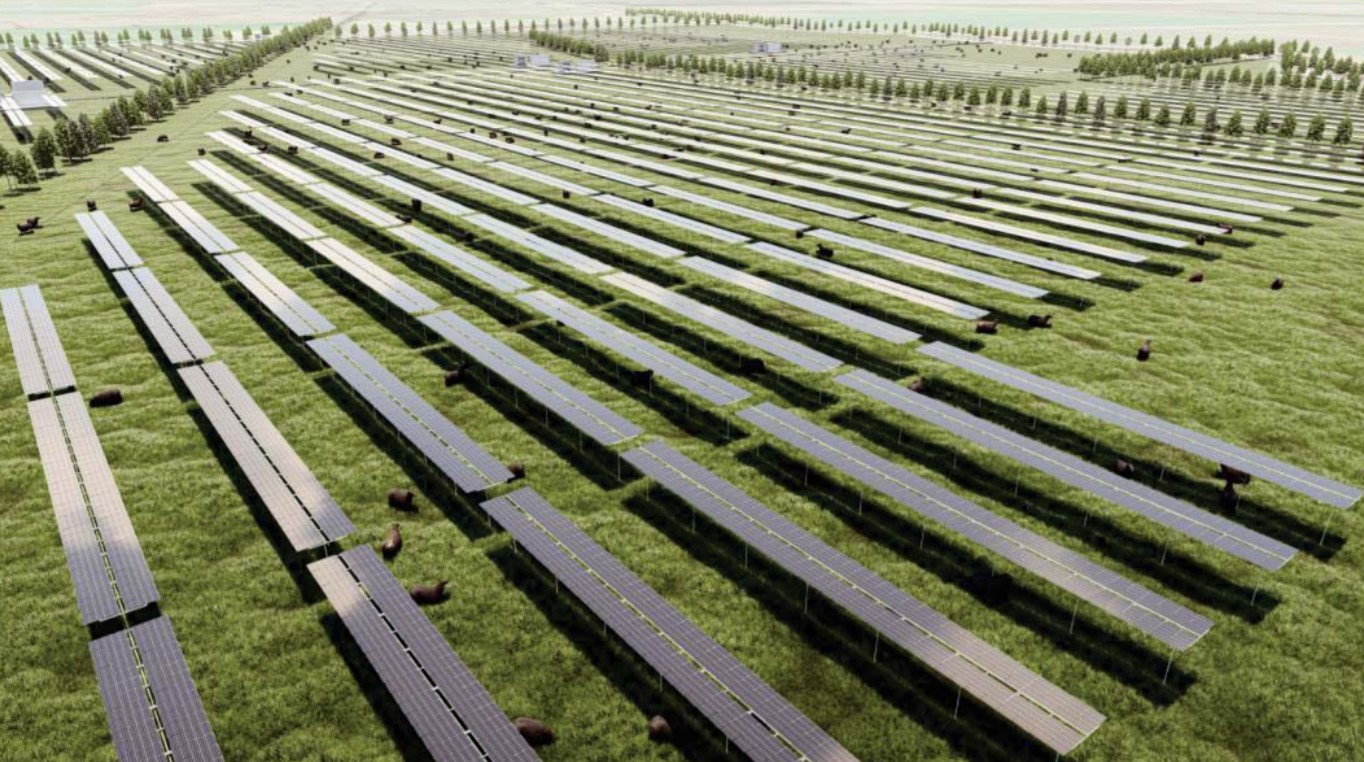 Artist’s impression of Lodestone’s Kaitaia solar farm. Photo / supplied
