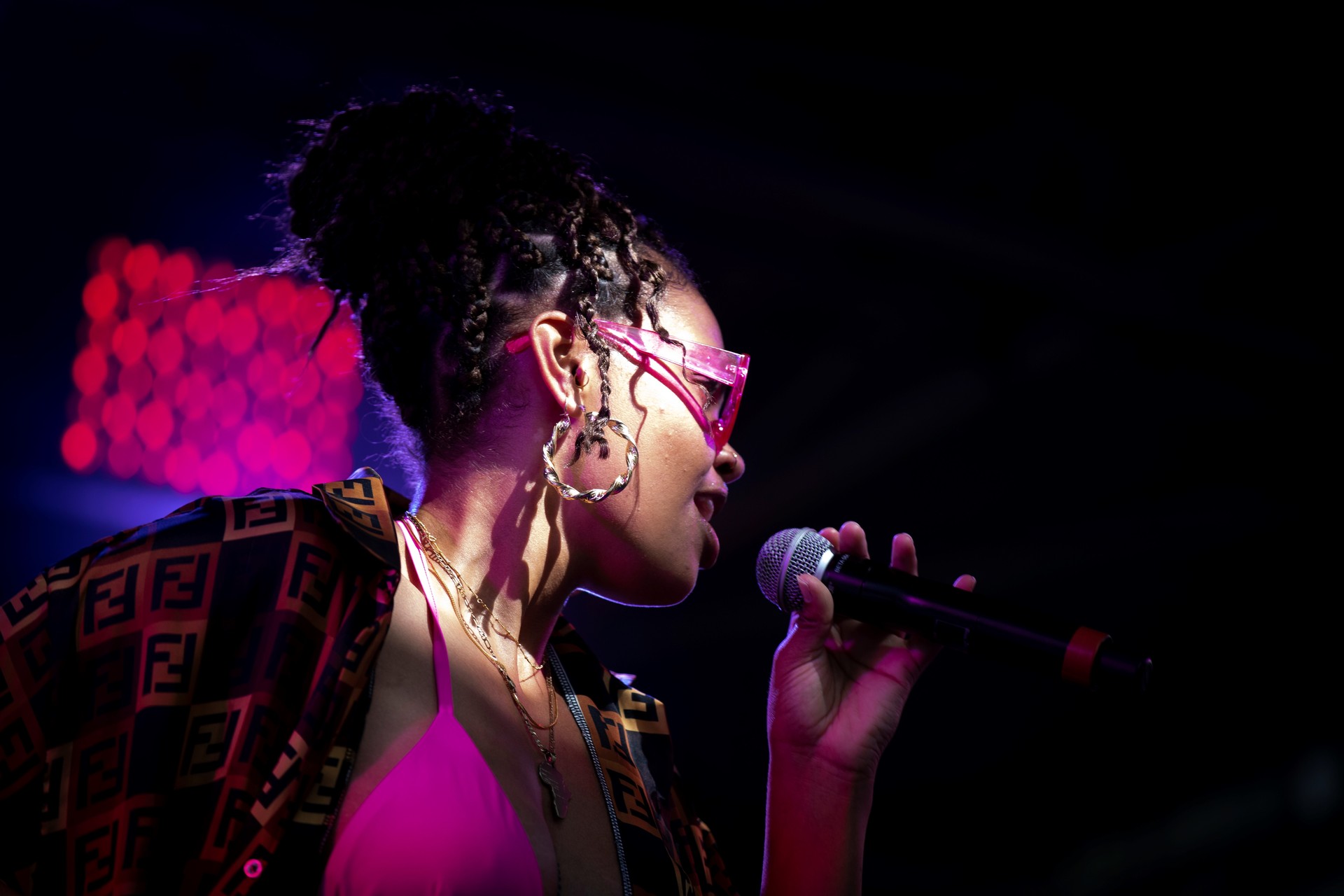 Rapper JessB showcased her effortless flow at the Blockparty Stage. Photo / Dean Purcell, New Zealand Herald