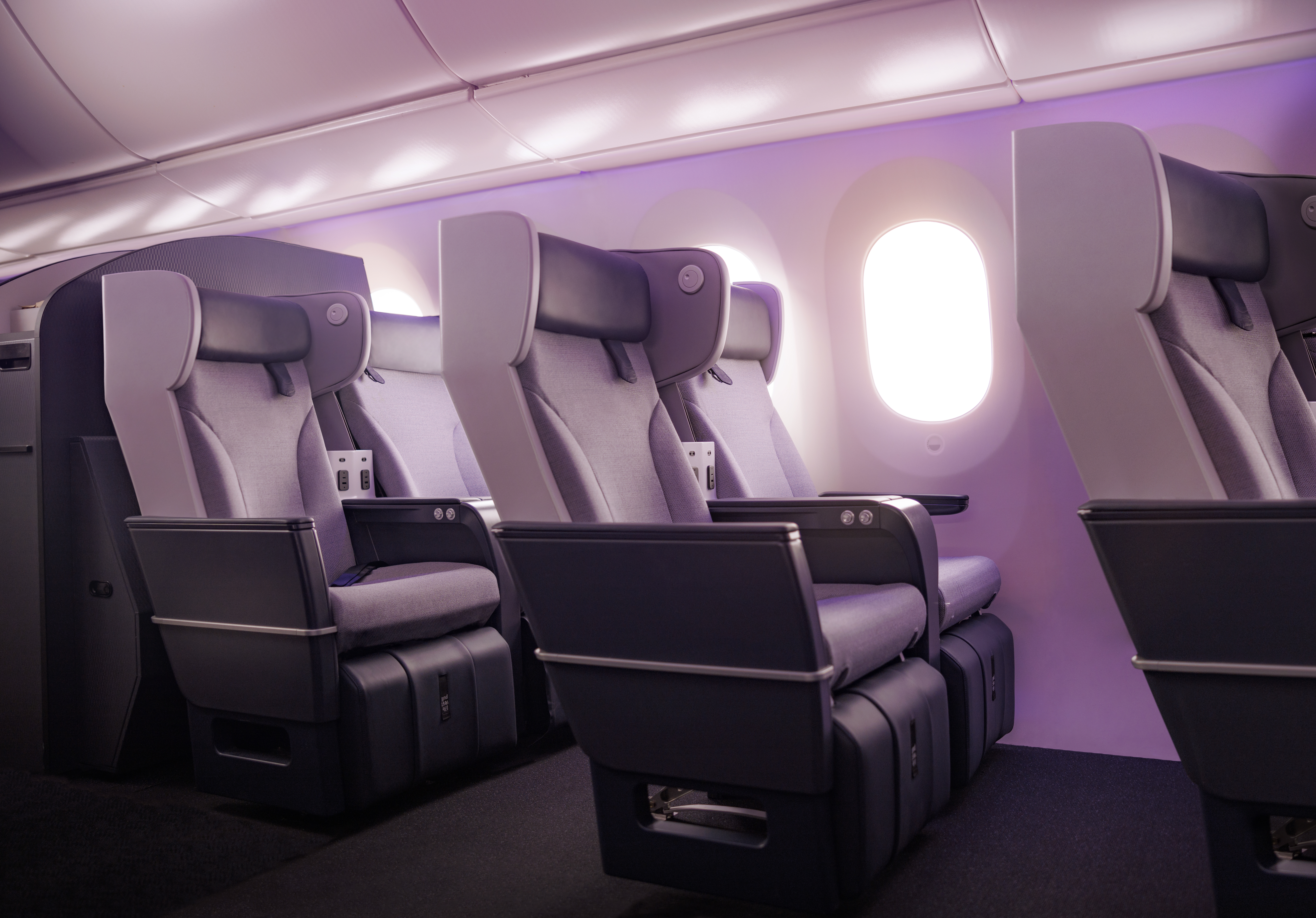 The airline's new Premium Economy cabin. Photo / Supplied
