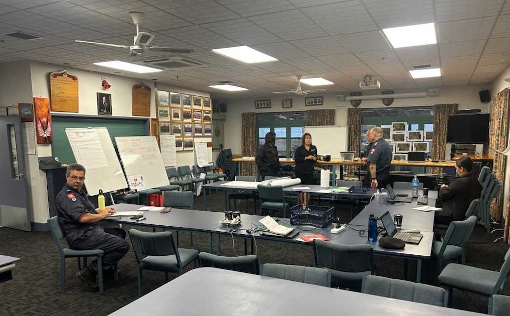 The incident management centre at the Kaitaia Fire Station. Photo / Supplied
