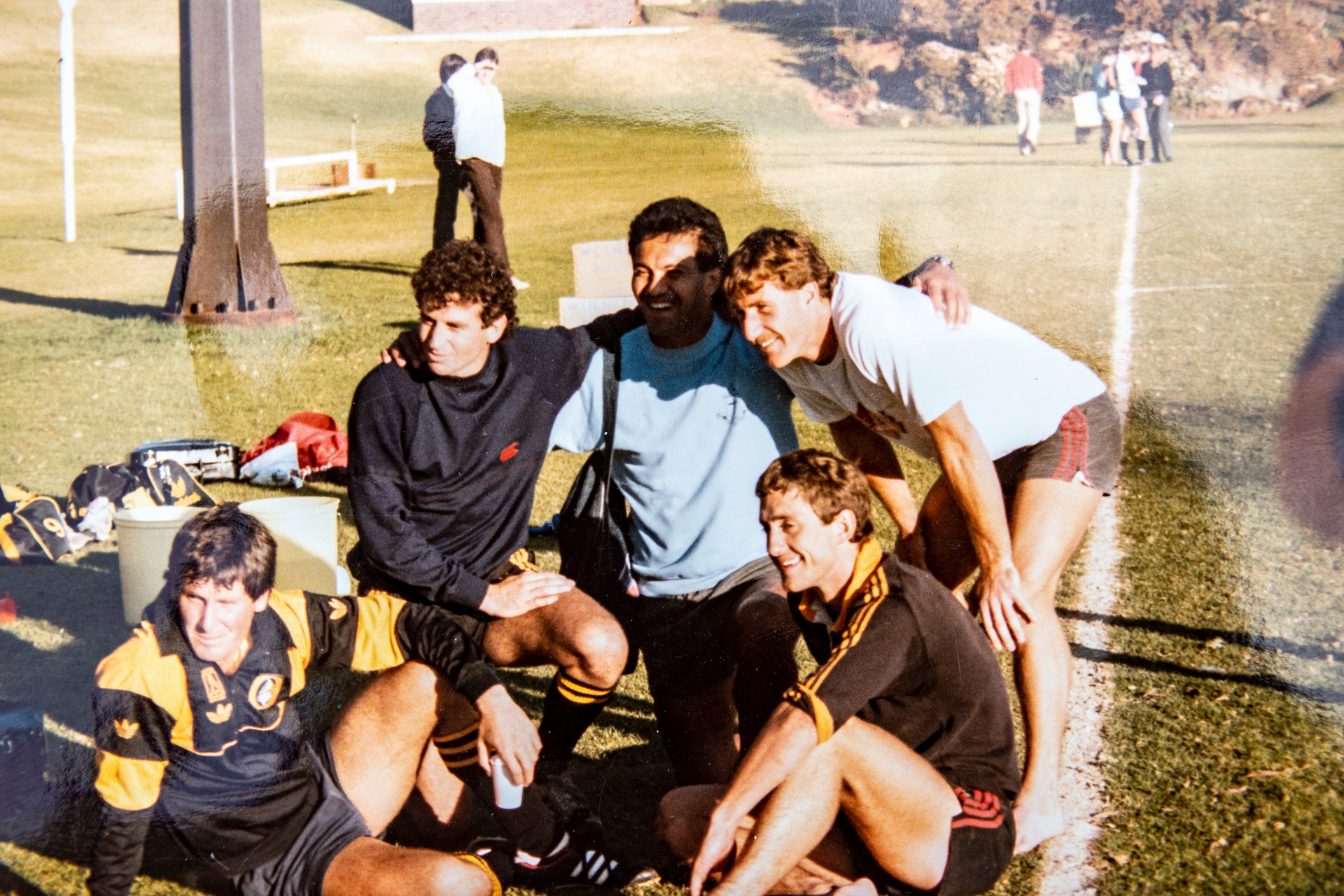 Canterbury members of the Cavaliers, left to right, Robbie Deans, Wayne Smith, Warwick Taylor and Craig Green. Malcolm Hood collection