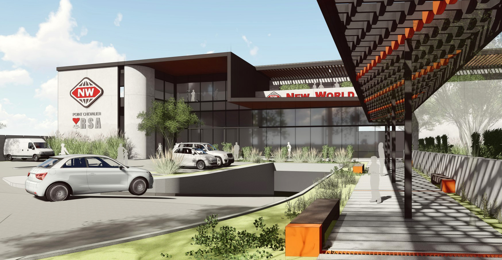 How the new Point Chevalier New World supermarket will look.  