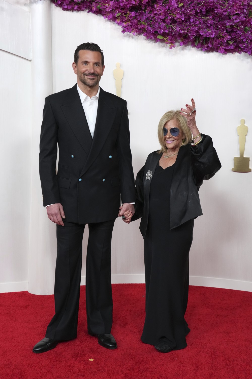 Bradley Cooper and Gloria Campano at the Academy Awards in Hollywood. Photo / AP