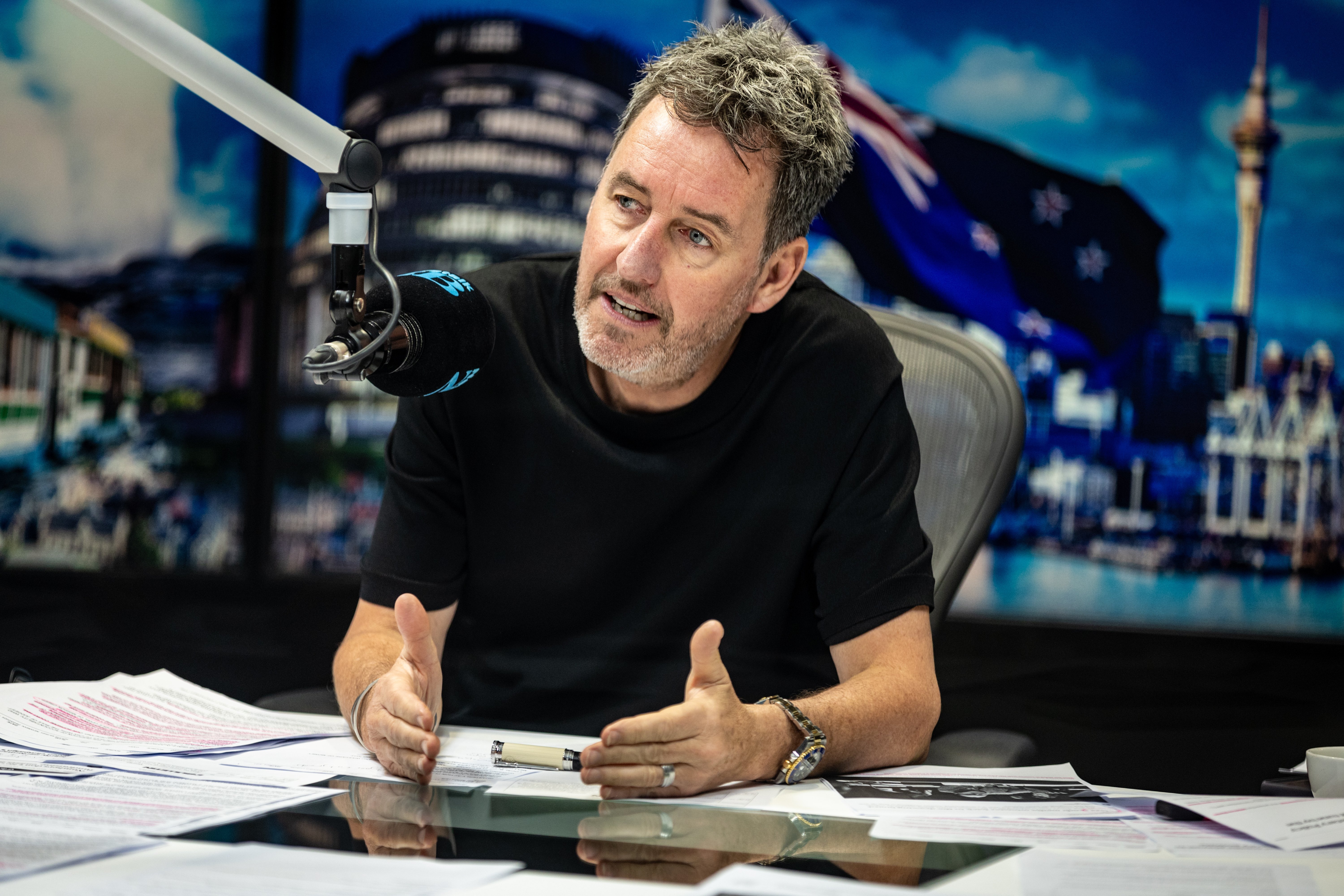 Newstalk ZB breakfast host Mike Hosking. Photo / Michael Craig