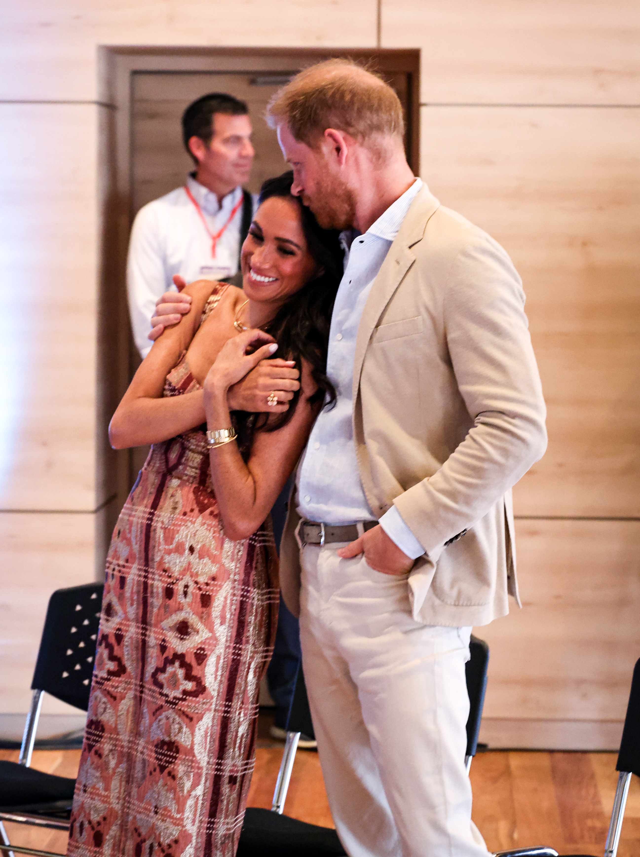 Prince Harry and Meghan Markle pictured during their trip to Colombia. Photo / Getty Images