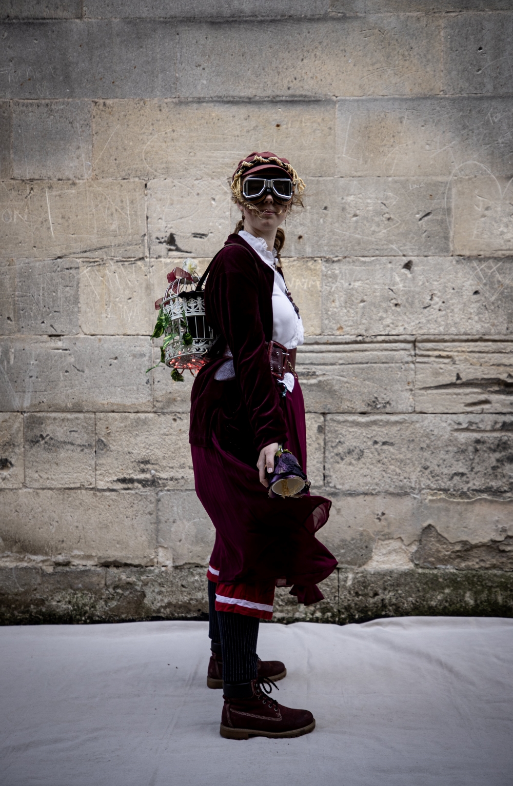 Leah Kissick attends the Steampunk Festival 2024 in Oamaru. Photo / Dean Purcell