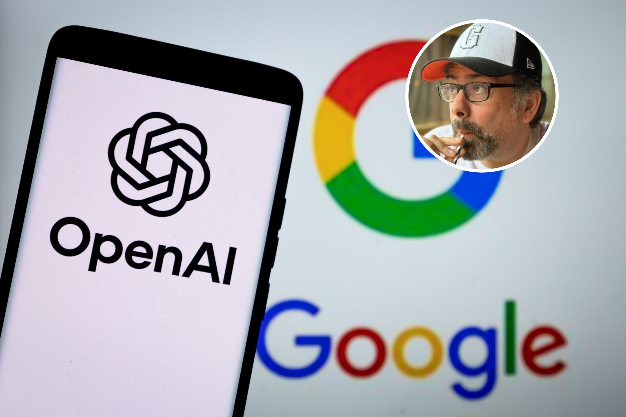 OpenAI's long-anticipated web browser, driven by Kiwi Ben Goodger (inset), is expected in a few weeks. It will take on market leader Google Chrome and other web browsers. Image / Ben Goodger, Getty Images