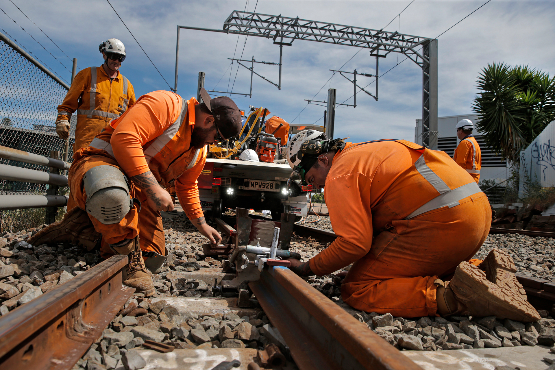 Work involved in the full rail network rebuild was important in removing heat and temporary speed restrictions. Photo / Alex Burton