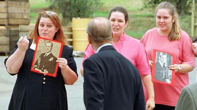 Prince Philip ignores a fan's request for an autograph in Wagga Wagga. Photo / News Corp Australia