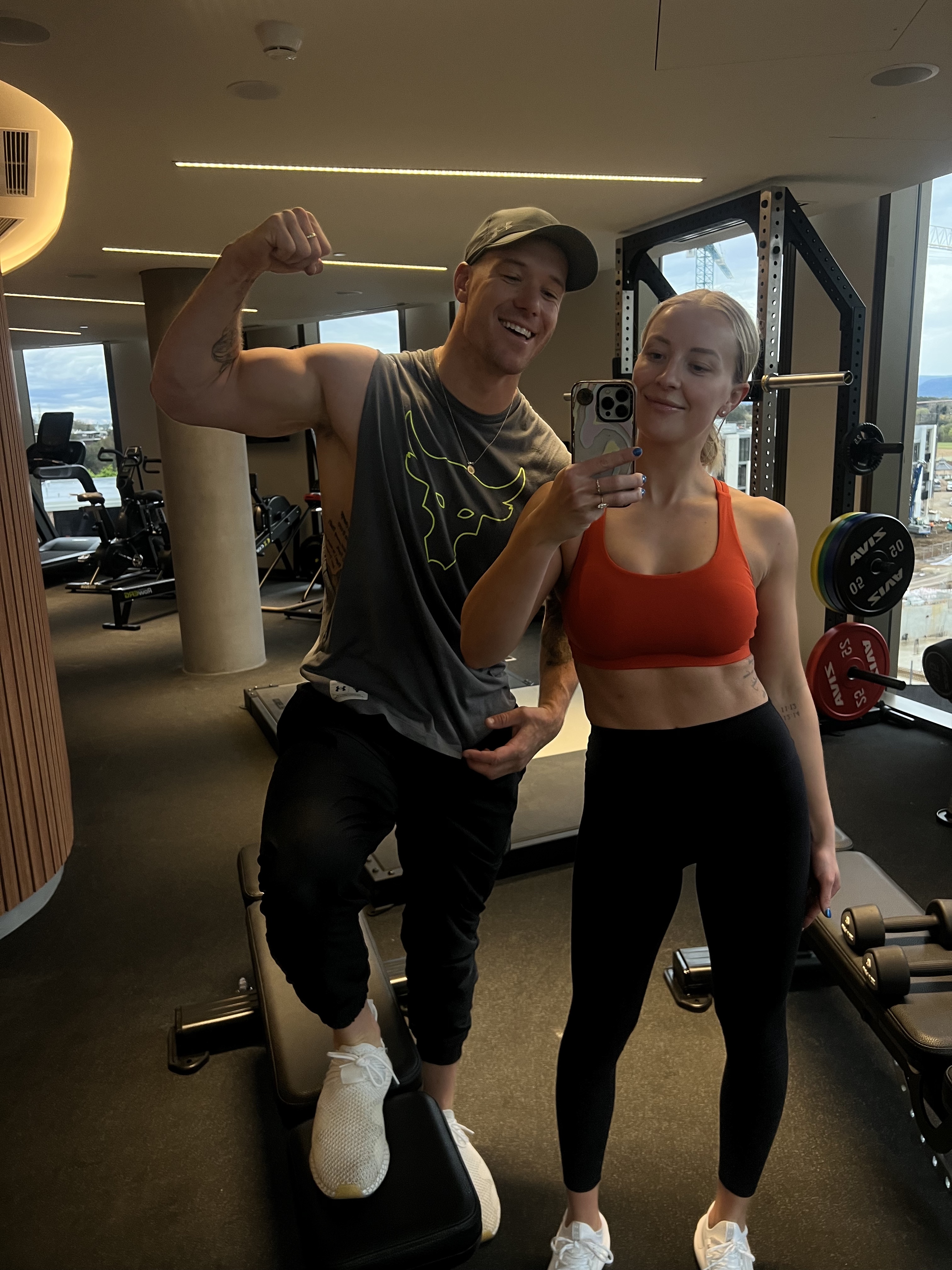 The couple share a love of travel, sport, ice baths and good times. 