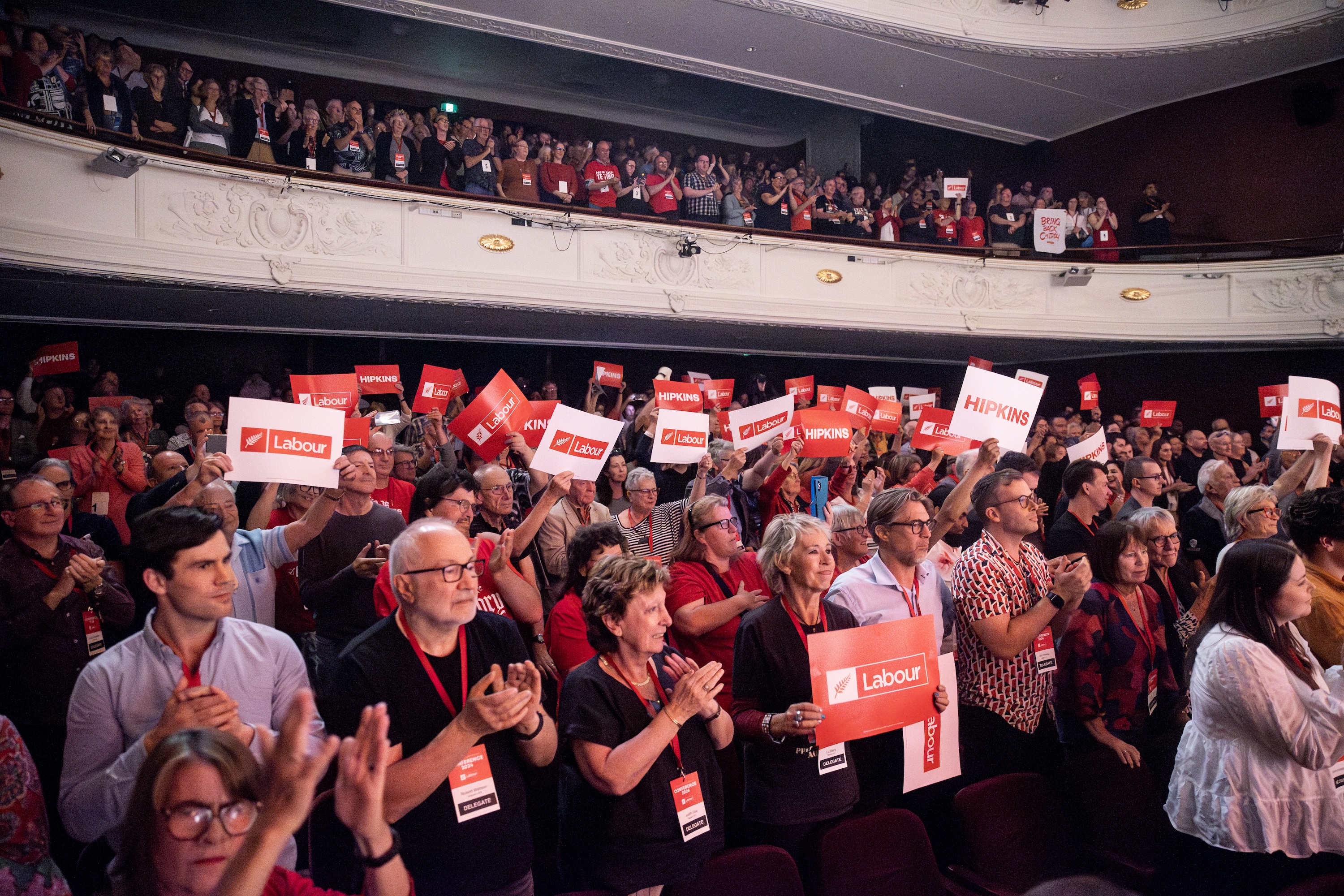 Labour Party members at the party’s annual conference in Christchurch. Photo / George Heard