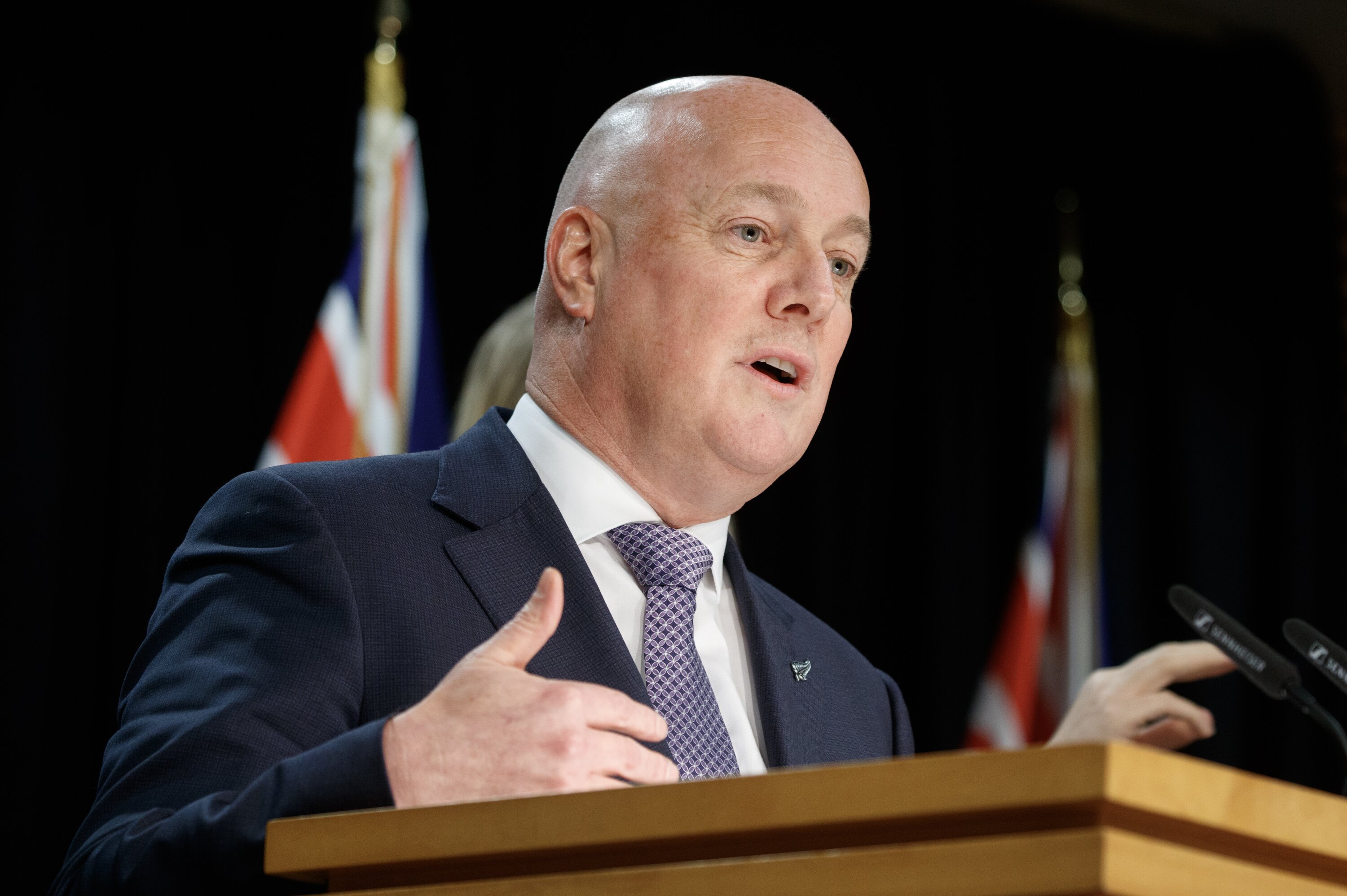 Prime Minister Christopher Luxon said the progress on his targets were expected. Photo / Mark Mitchell