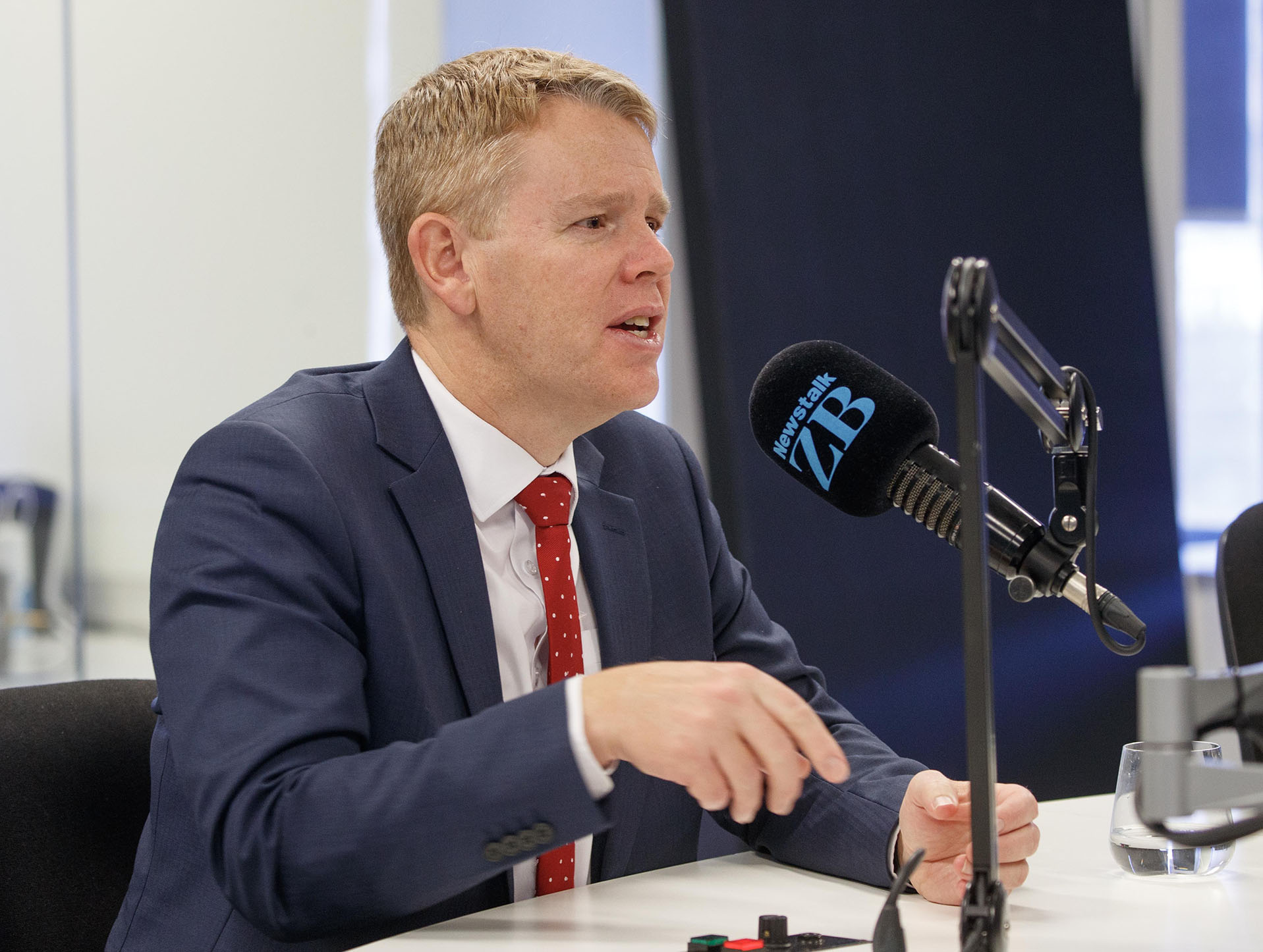 Labour leader and former Prime Minister Chris Hipkins also condemned the violence shown at the rally. Photo / Mark Mitchell