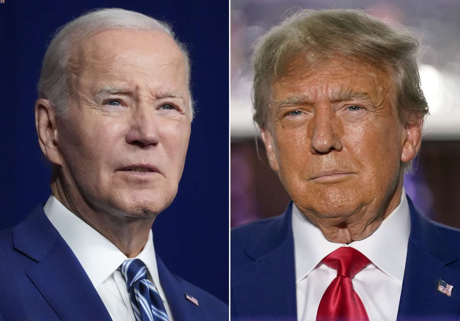 Joe Biden and Donald Trump. Photo / AP