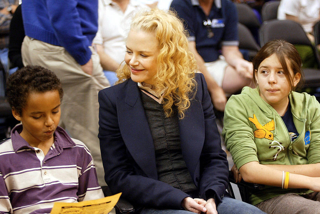 Nicole Kidman and her children Connor and Isabella. Photo / Getty Images